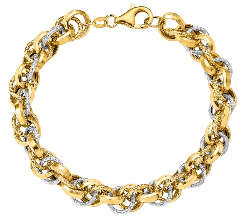 Qvc 14 karat 2025 gold bracelets