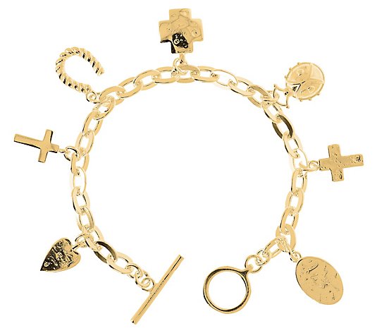 Shawn's Sterling Silver Charms of Courage Bracelet