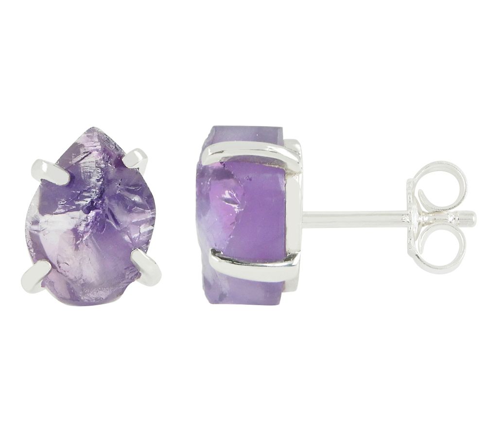Affinity Gems Sterling Silver Gemstone Stud Ear rings