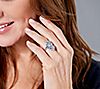 "As Is" Affinity Gems Flower Gemstone & Morganite Ring, Sterling, 1 of 1