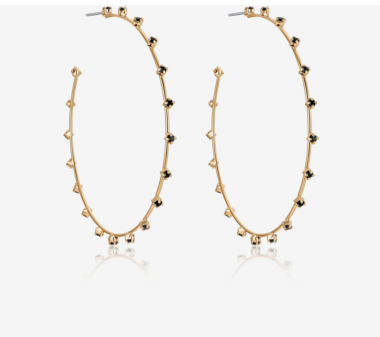 Ettika Simple Spark Hoop Earrings
