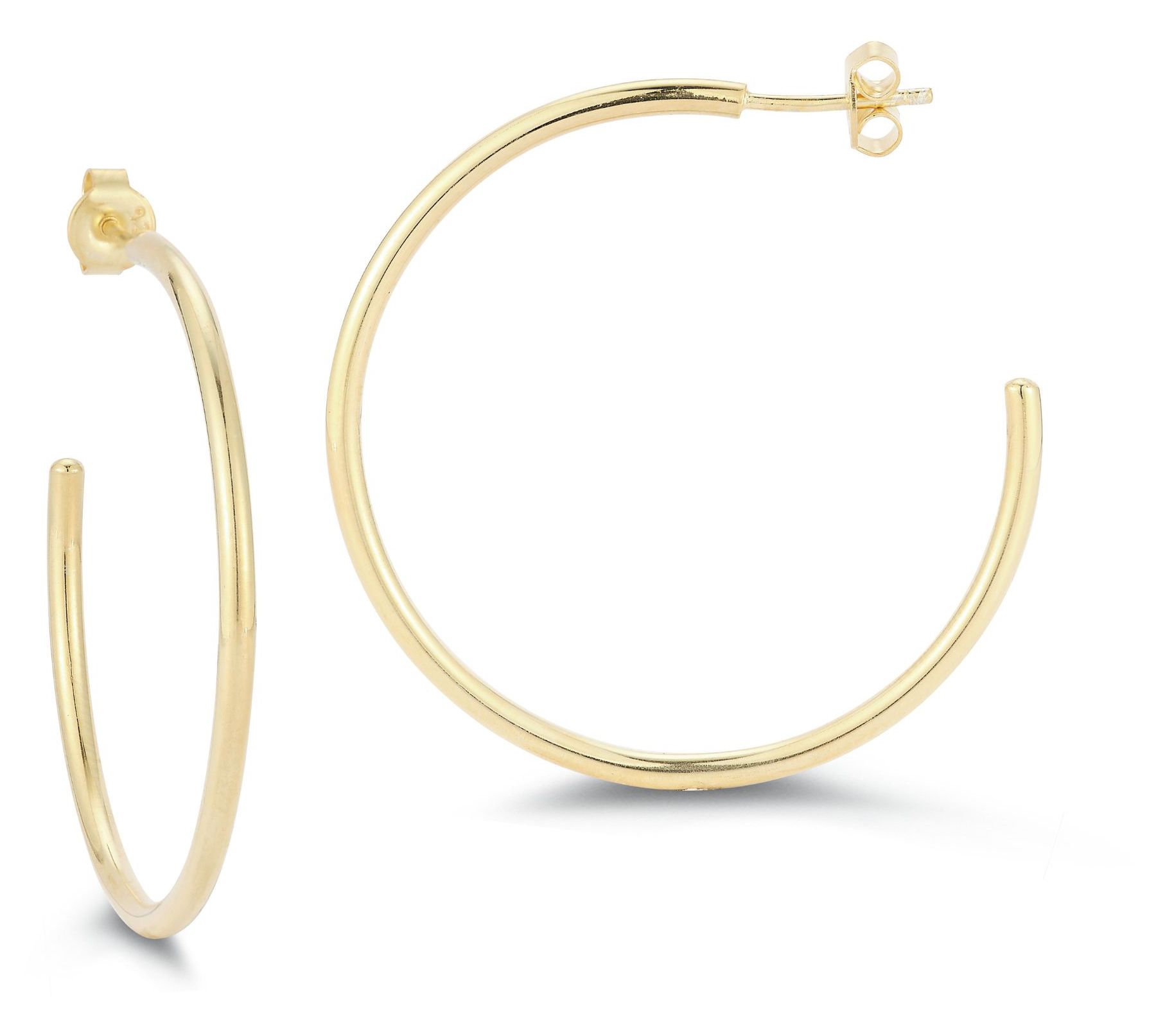 Sterlina Silver 2" Hoop Earrings, Sterling