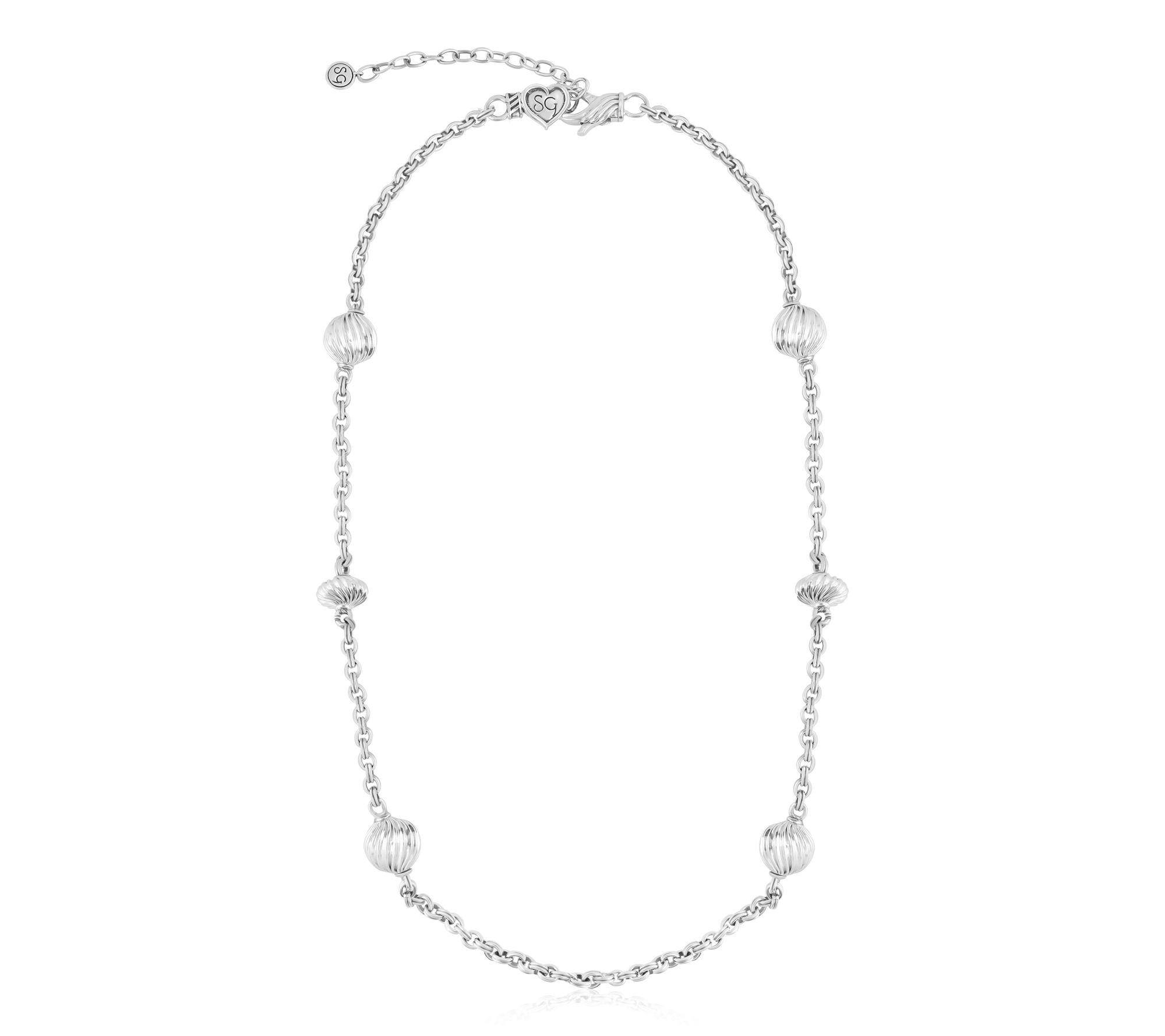 Christian James by Scott Grimes Sterling 18" Station Necklace