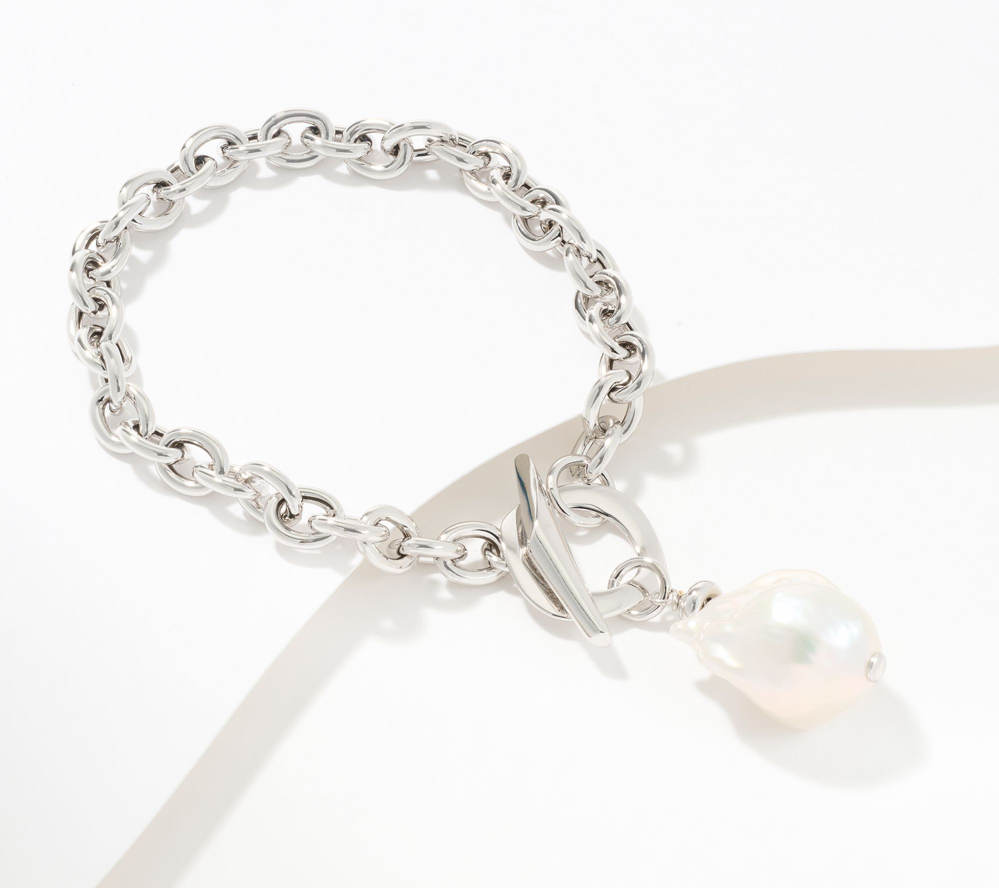 Honora Bronze Cultured Pearl Toggle Bracelet