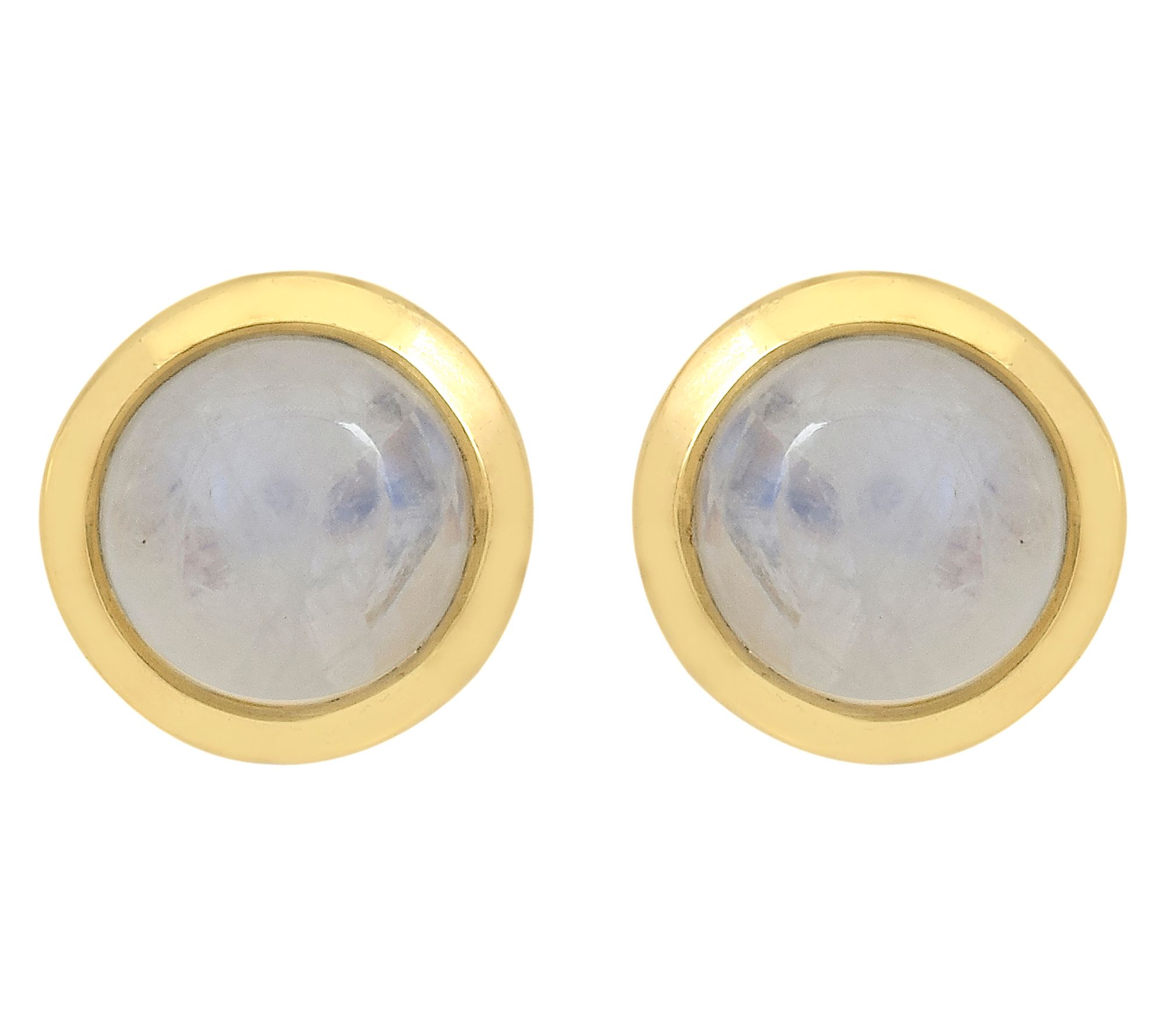 Affinity Gems Round Stud Earrings, 14K Gold Plated