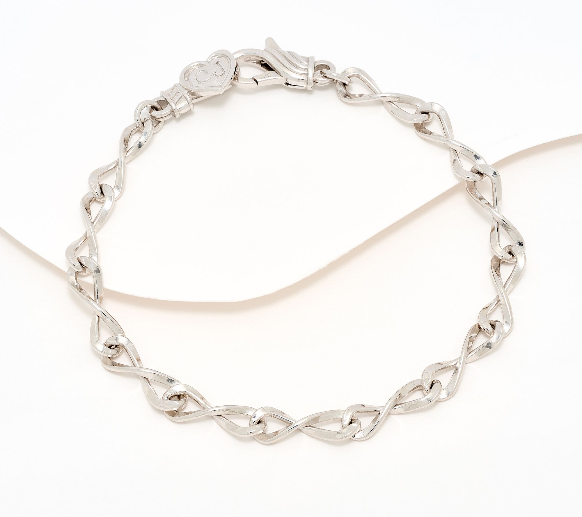 Christian James by Scott Grimes Sterling Iconic Eternity Link Bracelet 7.0g