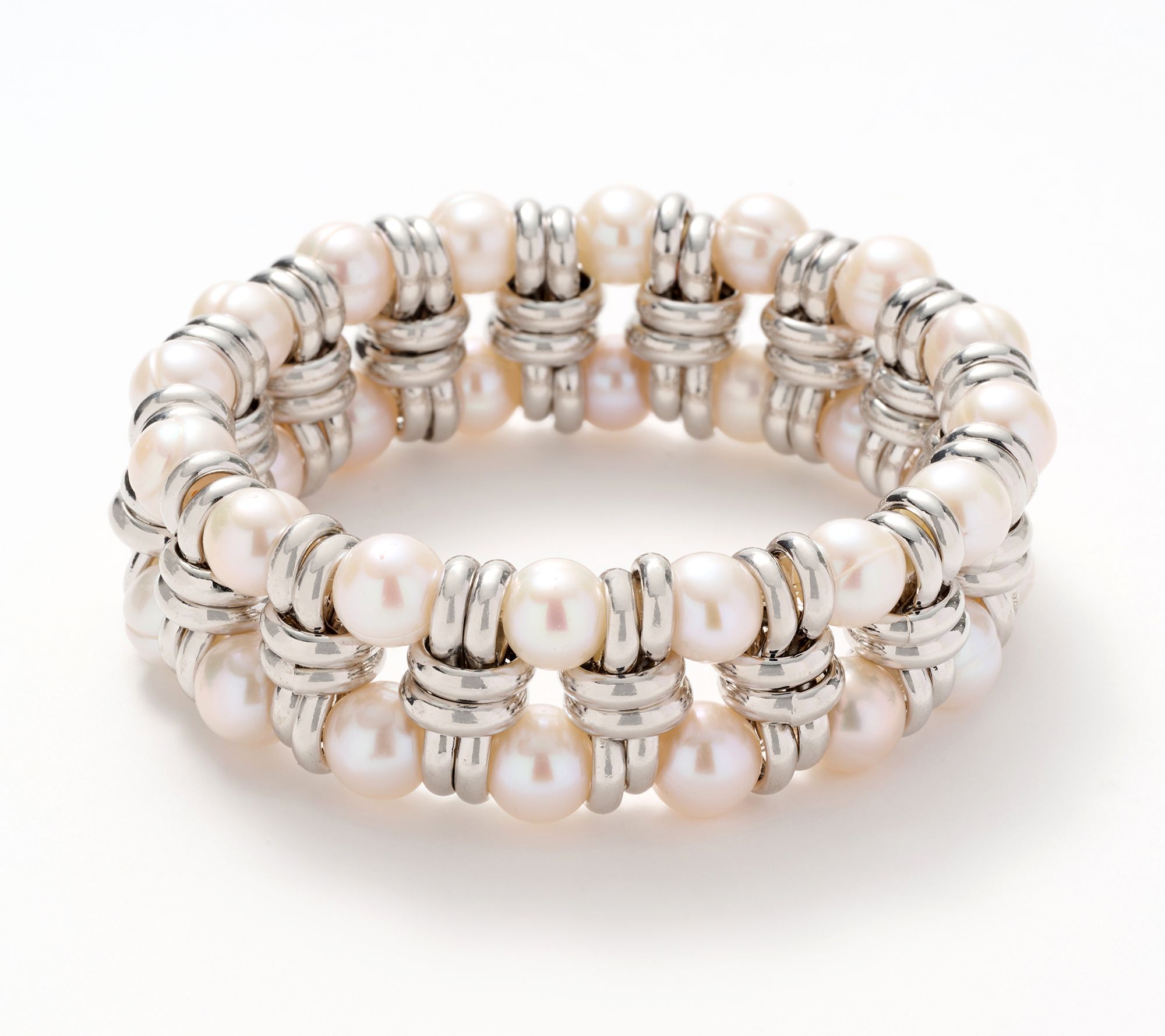 "As Is" Honora Bronze Cultured Pearl Stretch Bracelet