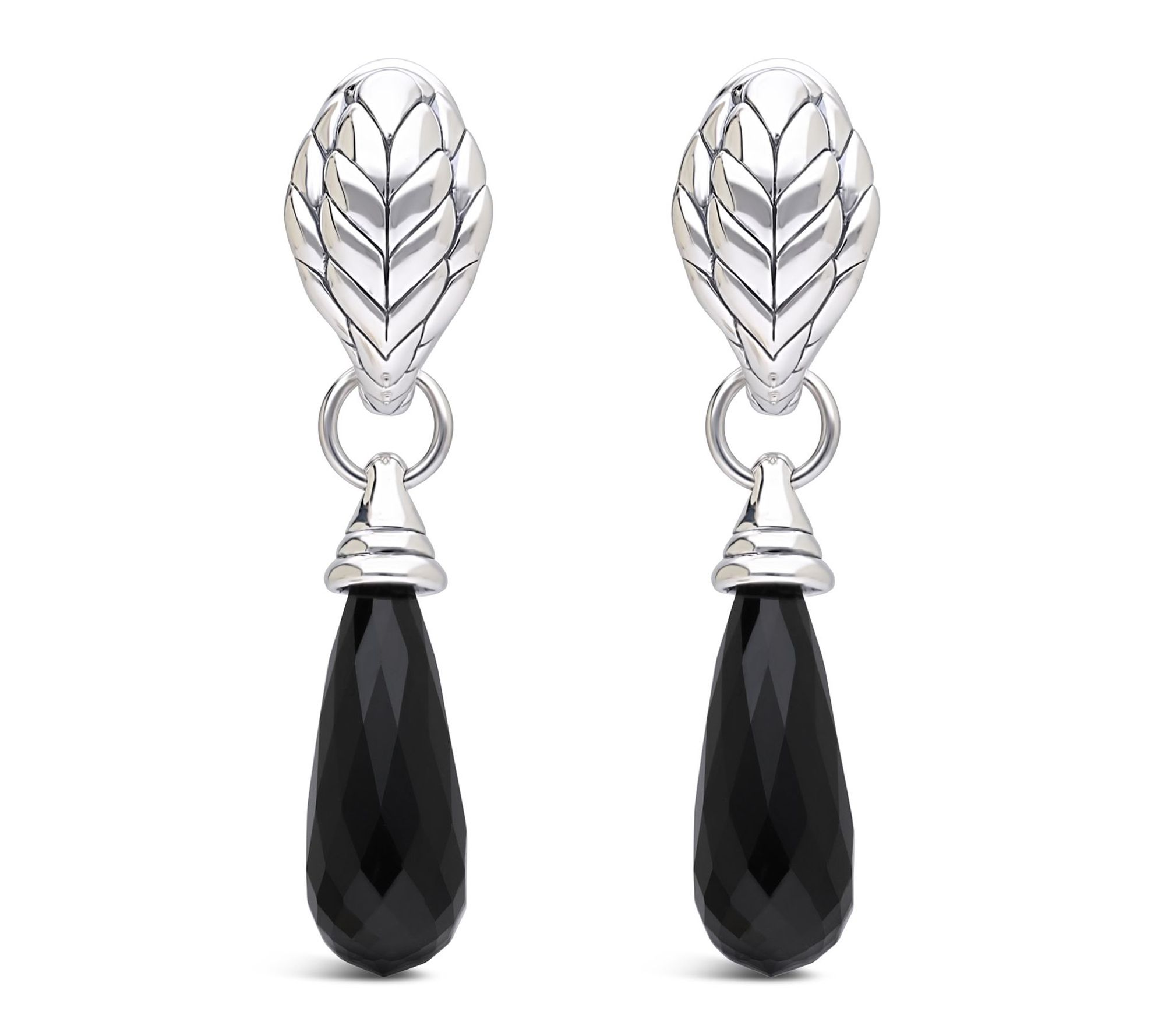 Tiffany Kay Studio Sterling Faceted Onyx Drop Earrings