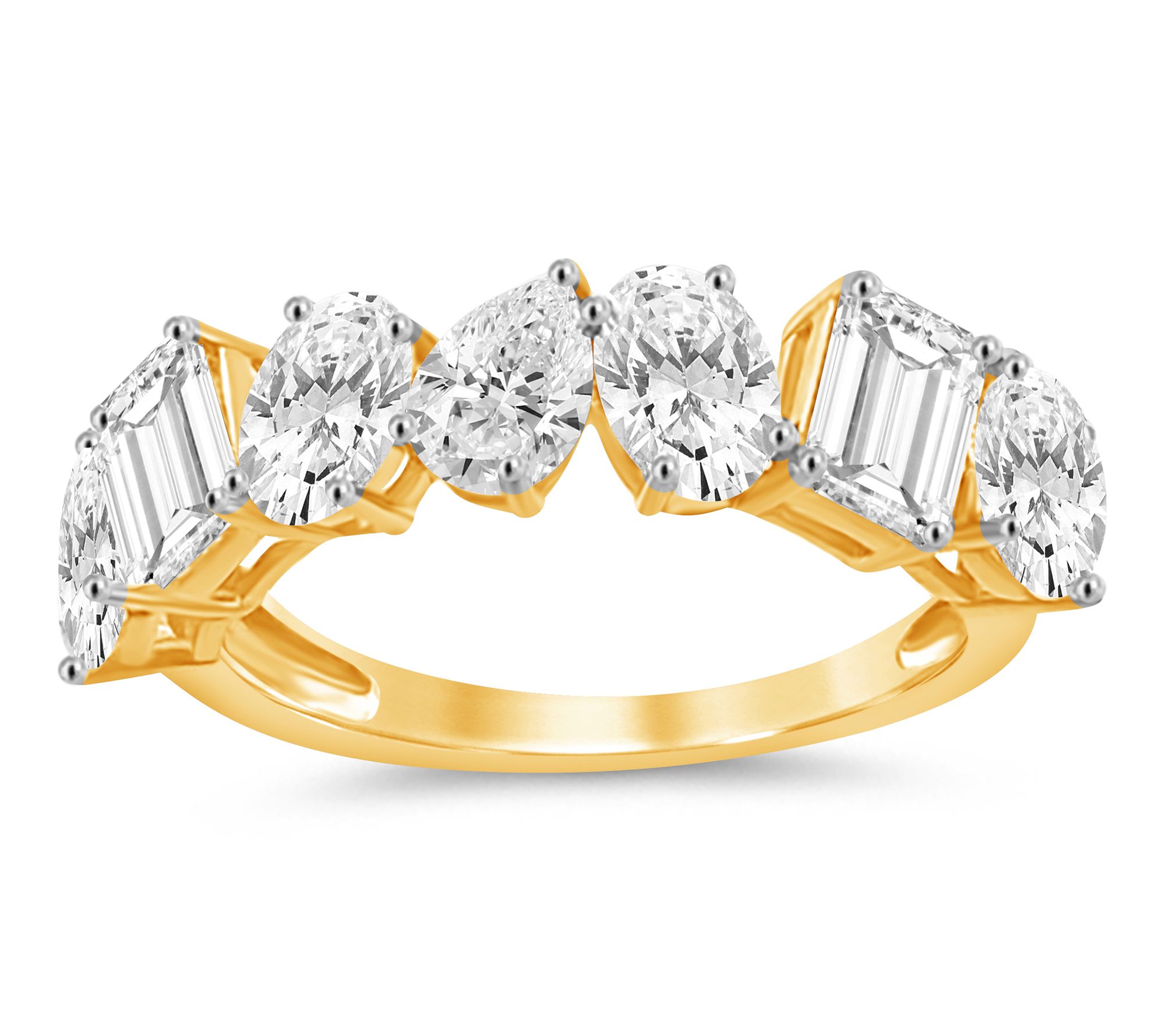 Fire Light 14K Yellow Gold 3.00 cttw Diamond Ring