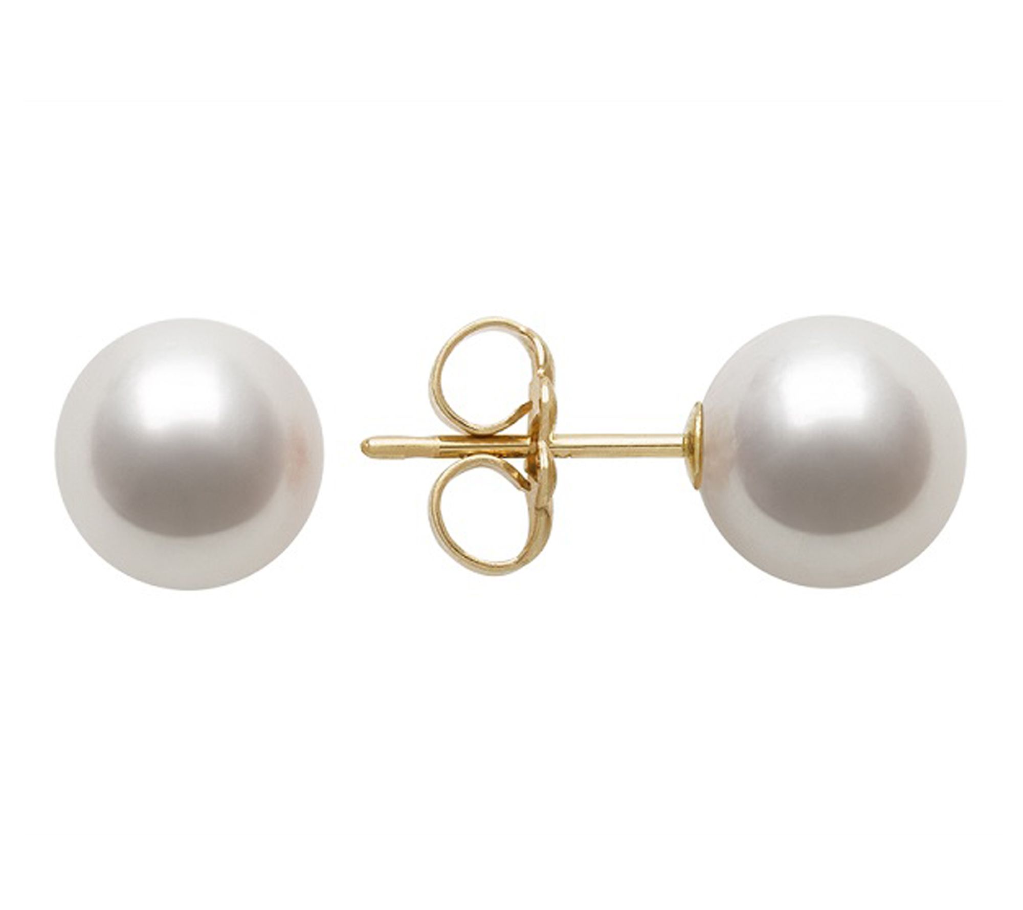 Amour De Pearl 7-8mm Cultured Akoya Pearl Earrings, 14K Gold