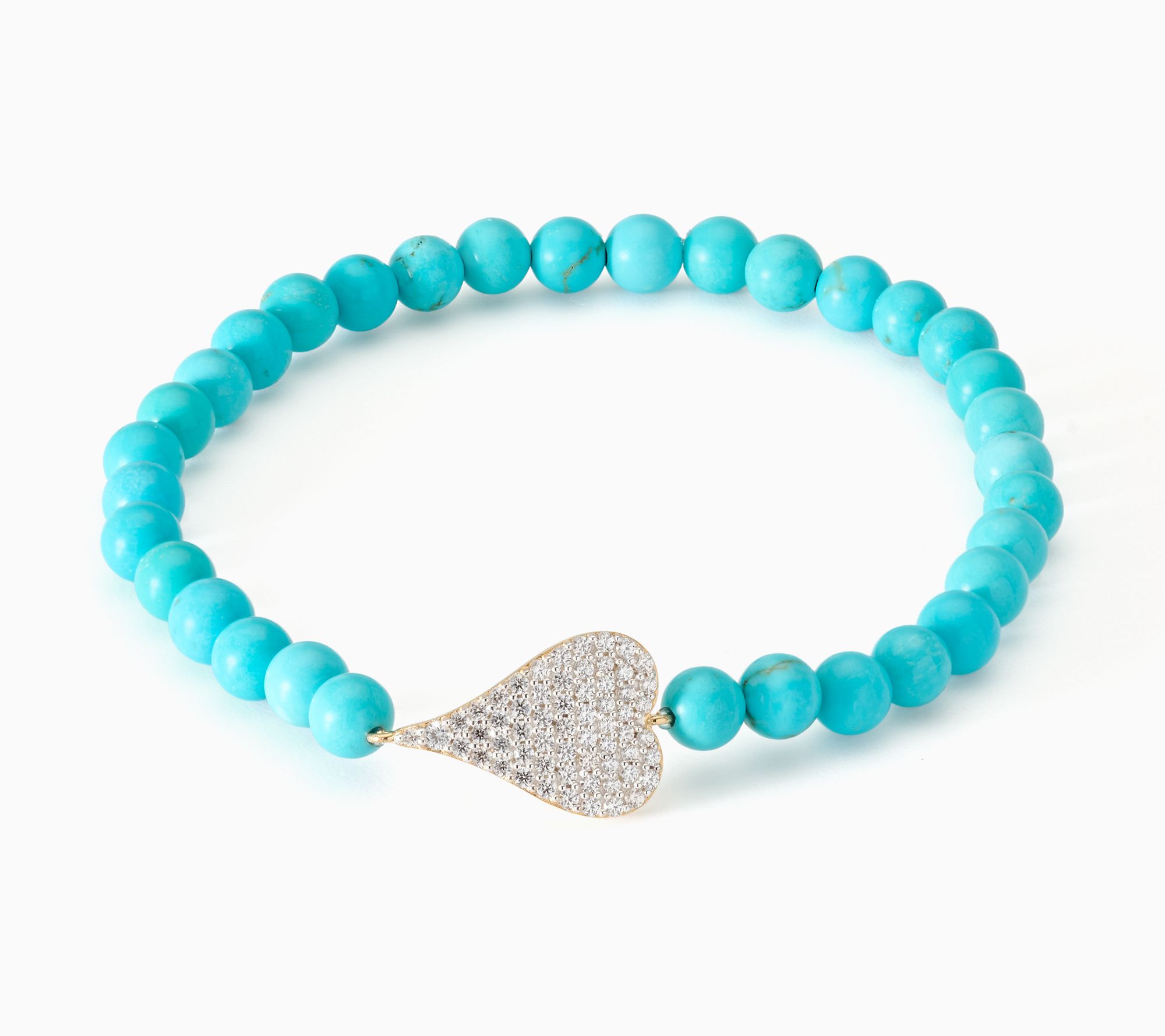 JEN by Jennifer Miller Signature Heart Gemstone Bracelet