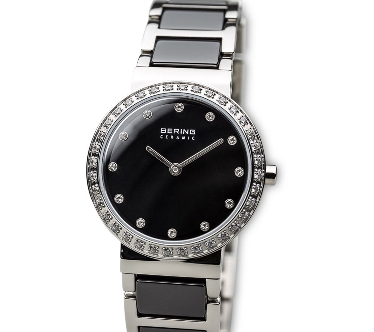 Bering Women's Stainless Black Dial Watch - QVC.com