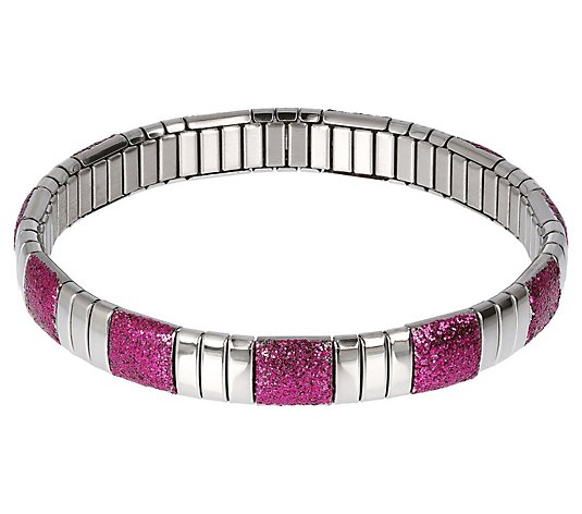 Steel by Design 1/4" Glitter Stretch Bracelet