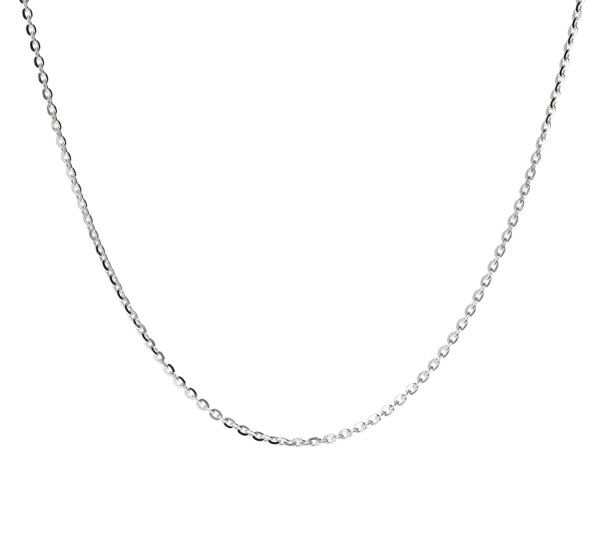 UltraFine Silver 22" Forzatina Diamond-Cut Chain, 3.0g