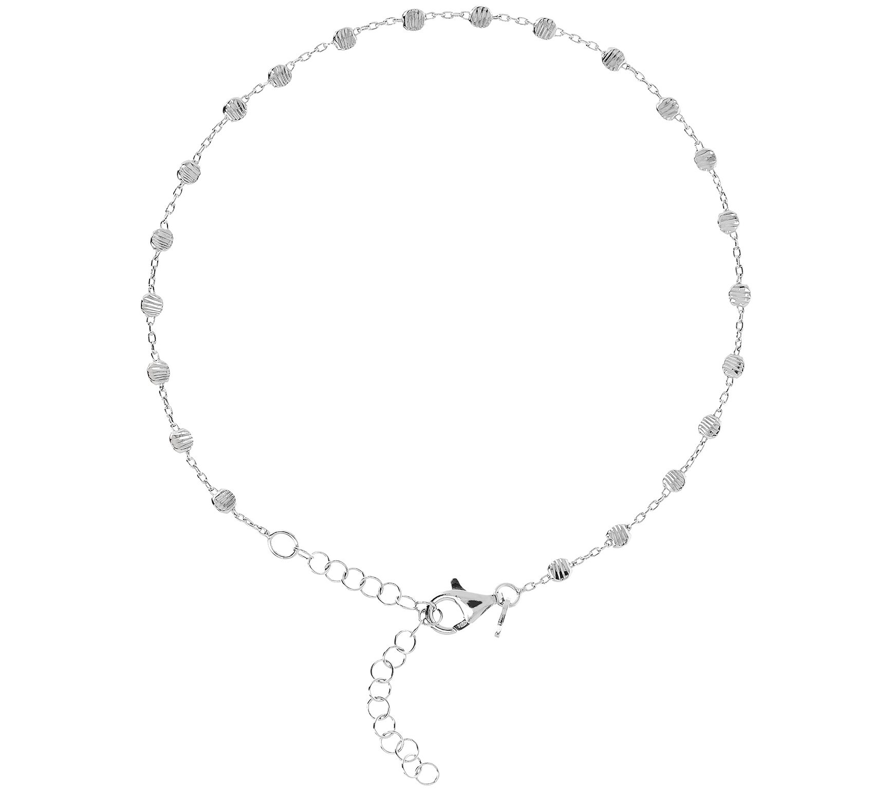 Veronese 18K Gold-Clad Bead Ankle Bracelet