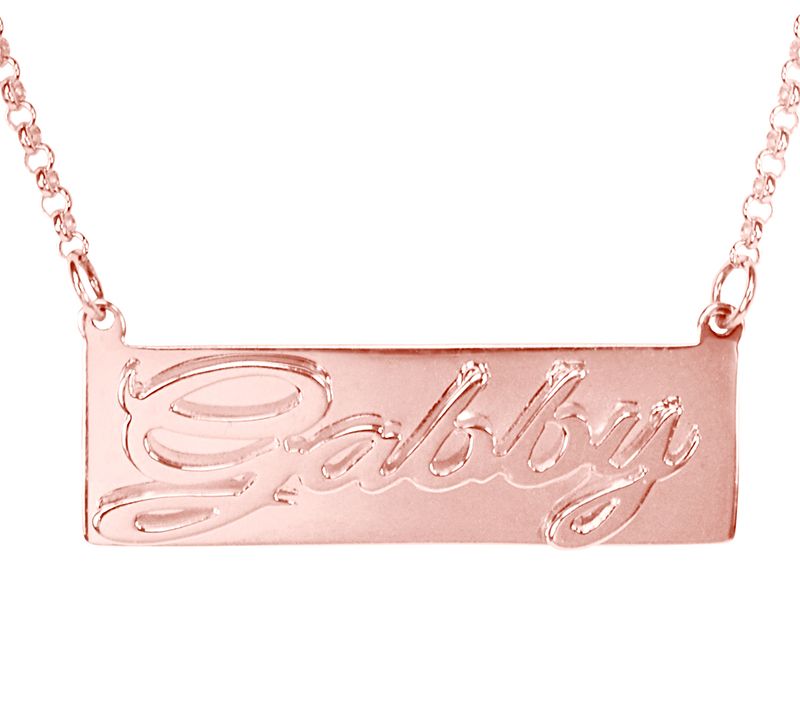 Qvc deals name necklace