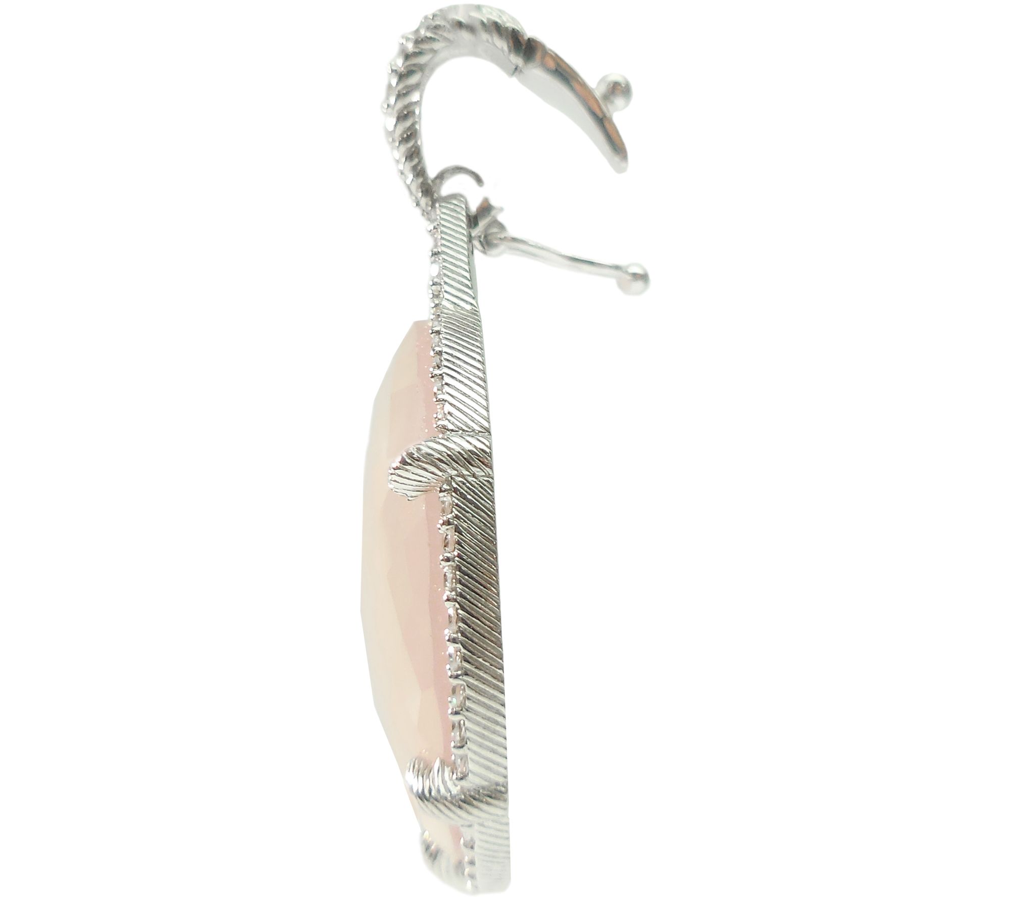 Judith Ripka Sterling Pink Opal/Rose Quartz & DMQ Enhancer