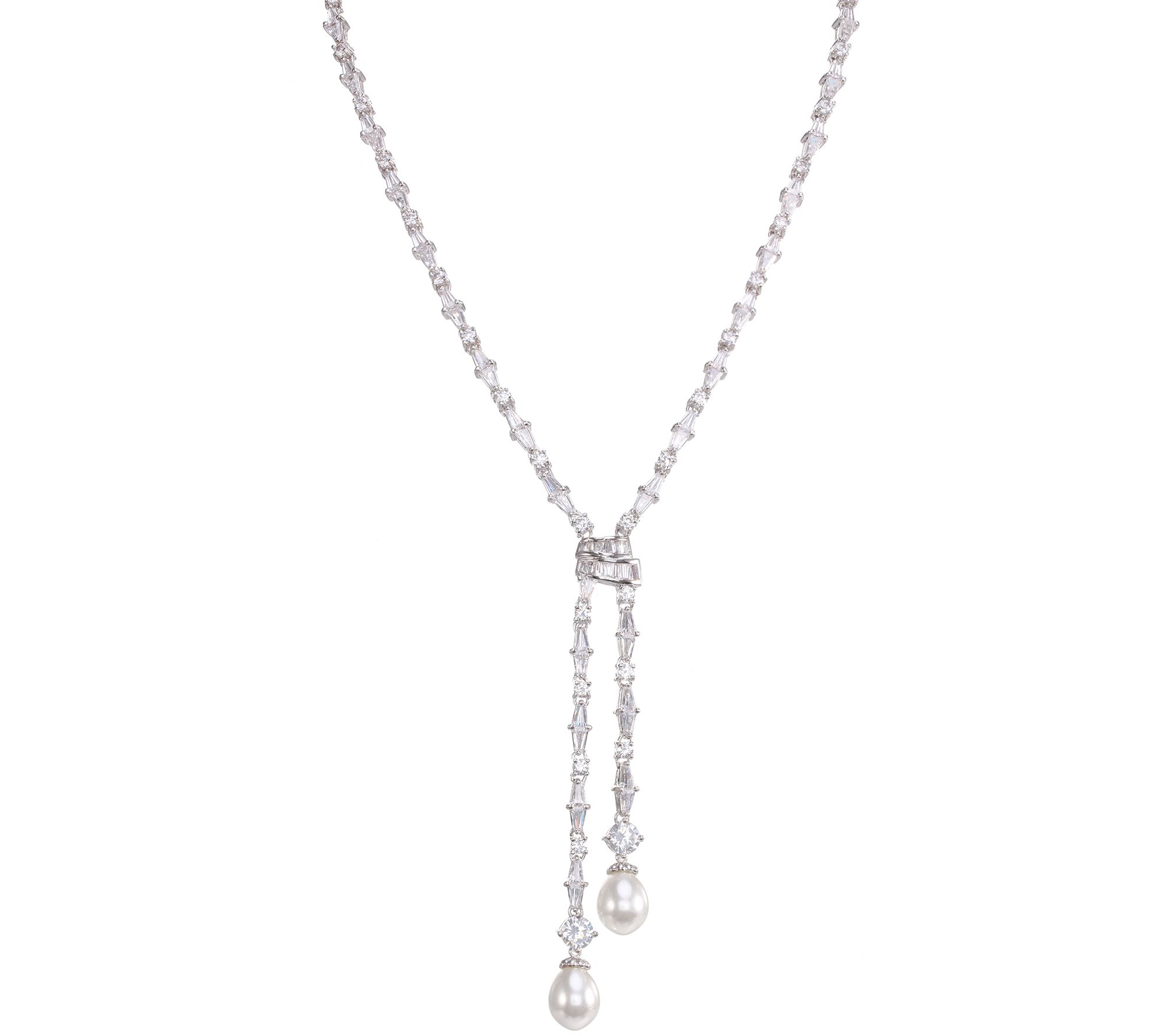 Nina Jewelry Pearl Bolo Necklace - QVC.com