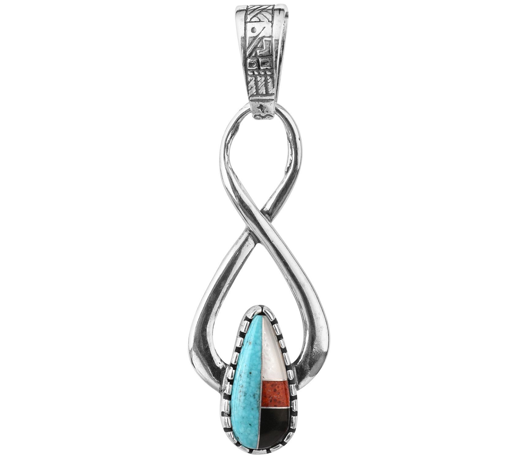 Roderick Tenorio Designs Sterling Silver In layPendant - QVC.com