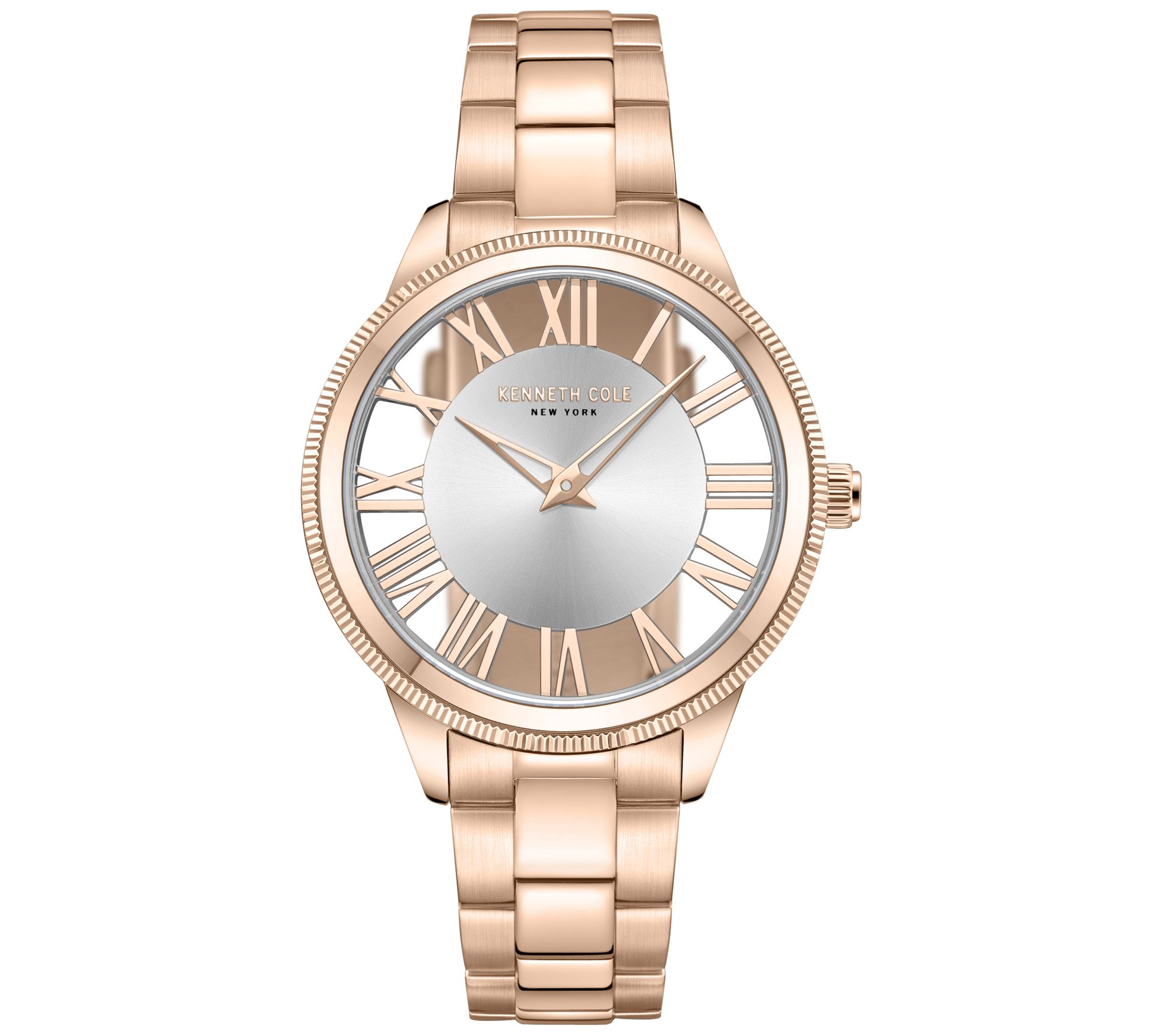 Kenneth Cole New York Women's Transparency Rose tone Watch - QVC.com