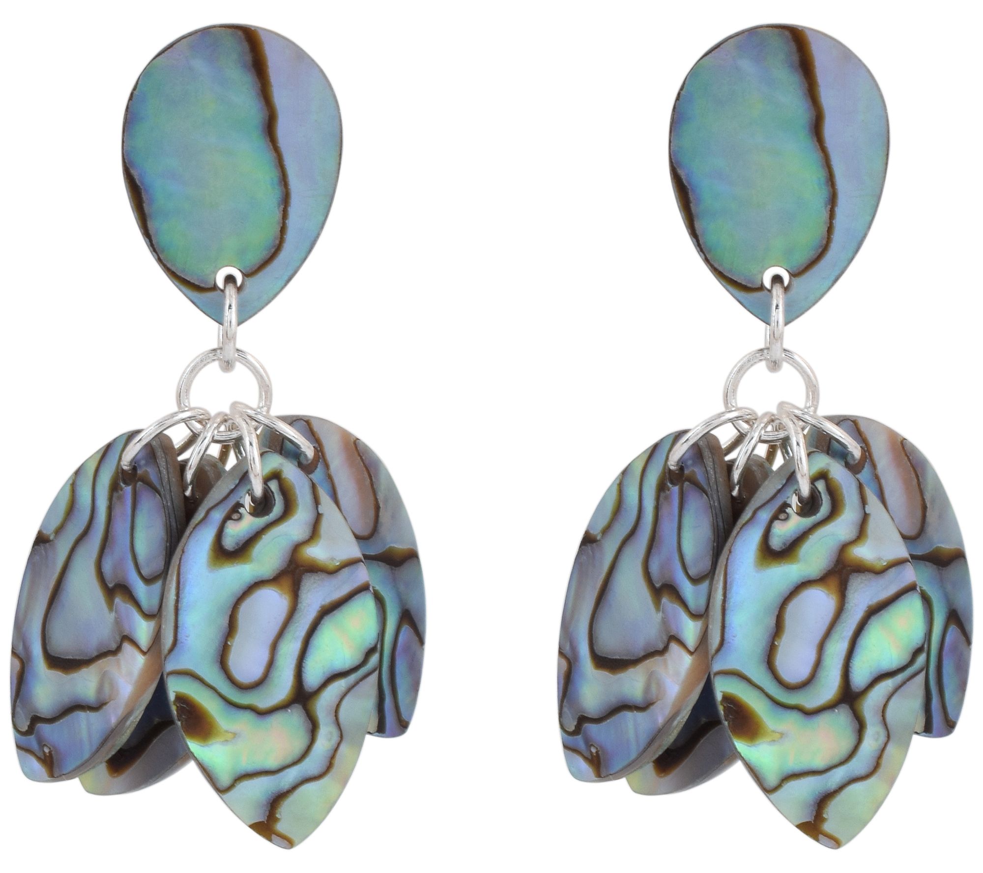 Affinity Gems Abalone Dangle Earrings, SterlingSilver