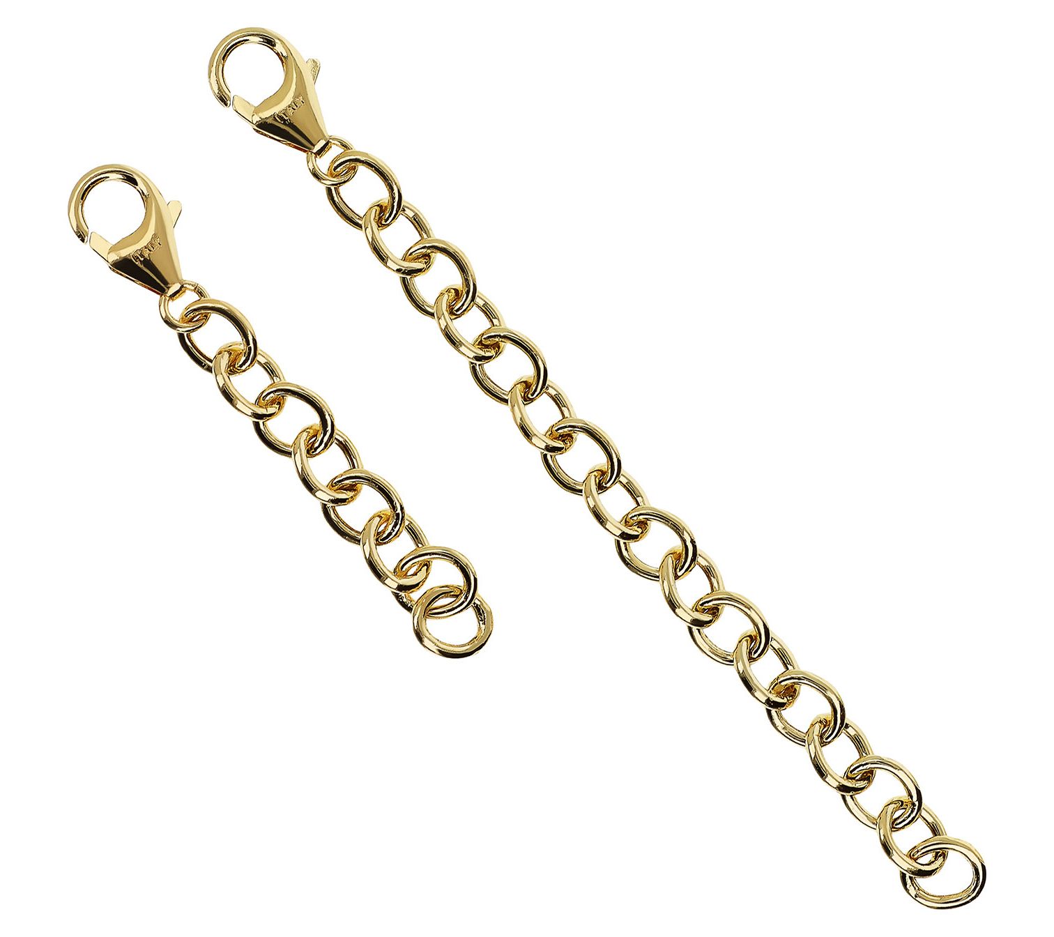 Bronzo Italia Set of 2 Rolo Link Extenders