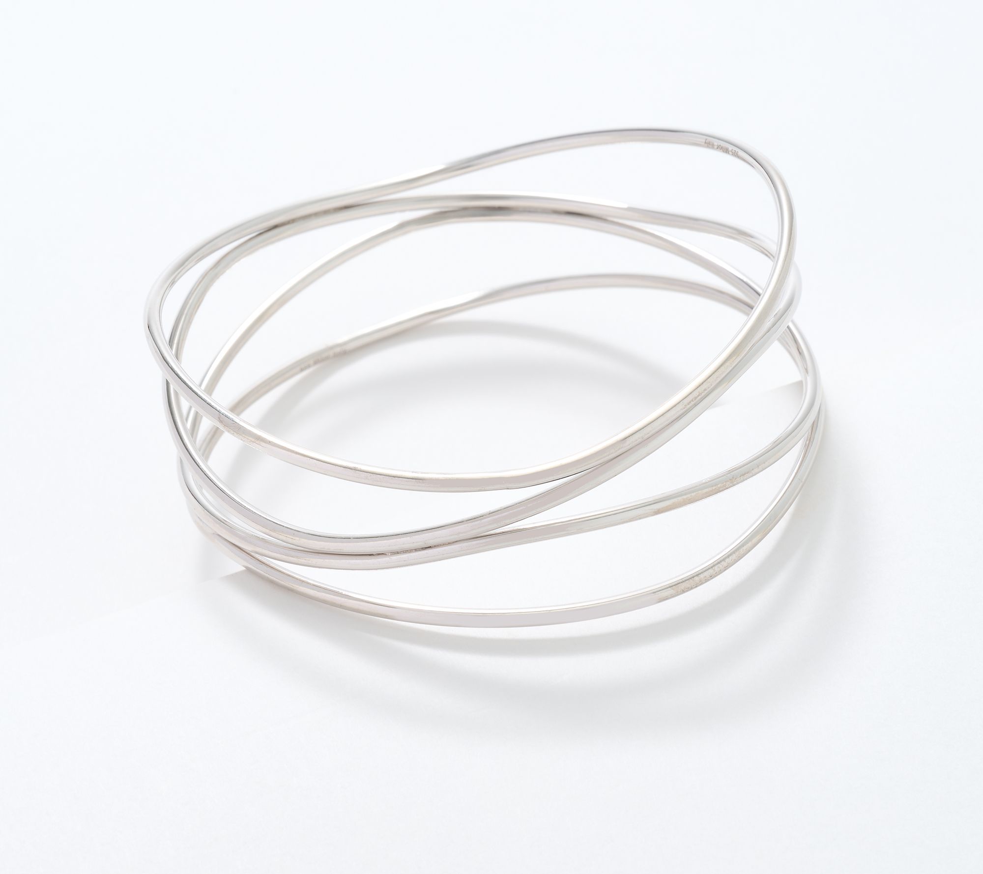 "As Is" David Markstein Sterl Silver Multi Fine Line Bangle