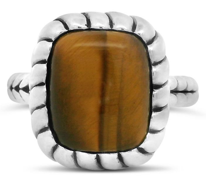 Tiffany Kay Studio Sterling Gemstone Herringbone Ring