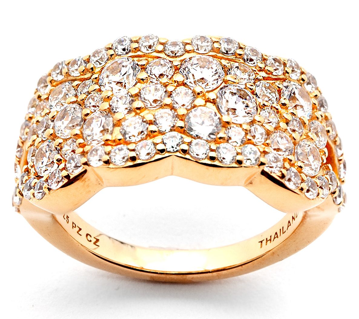 Diamonique 3.60 cttw Sparkle Cocktail Ring, Sterling Silver