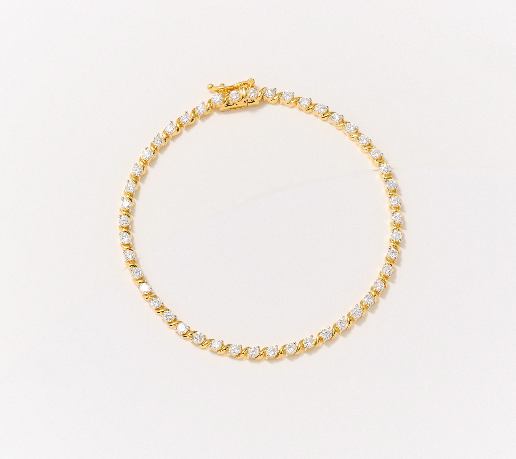 Fire Light Lab Grown Diamond 2.00 cttw Tennis Bracelet, Sterl