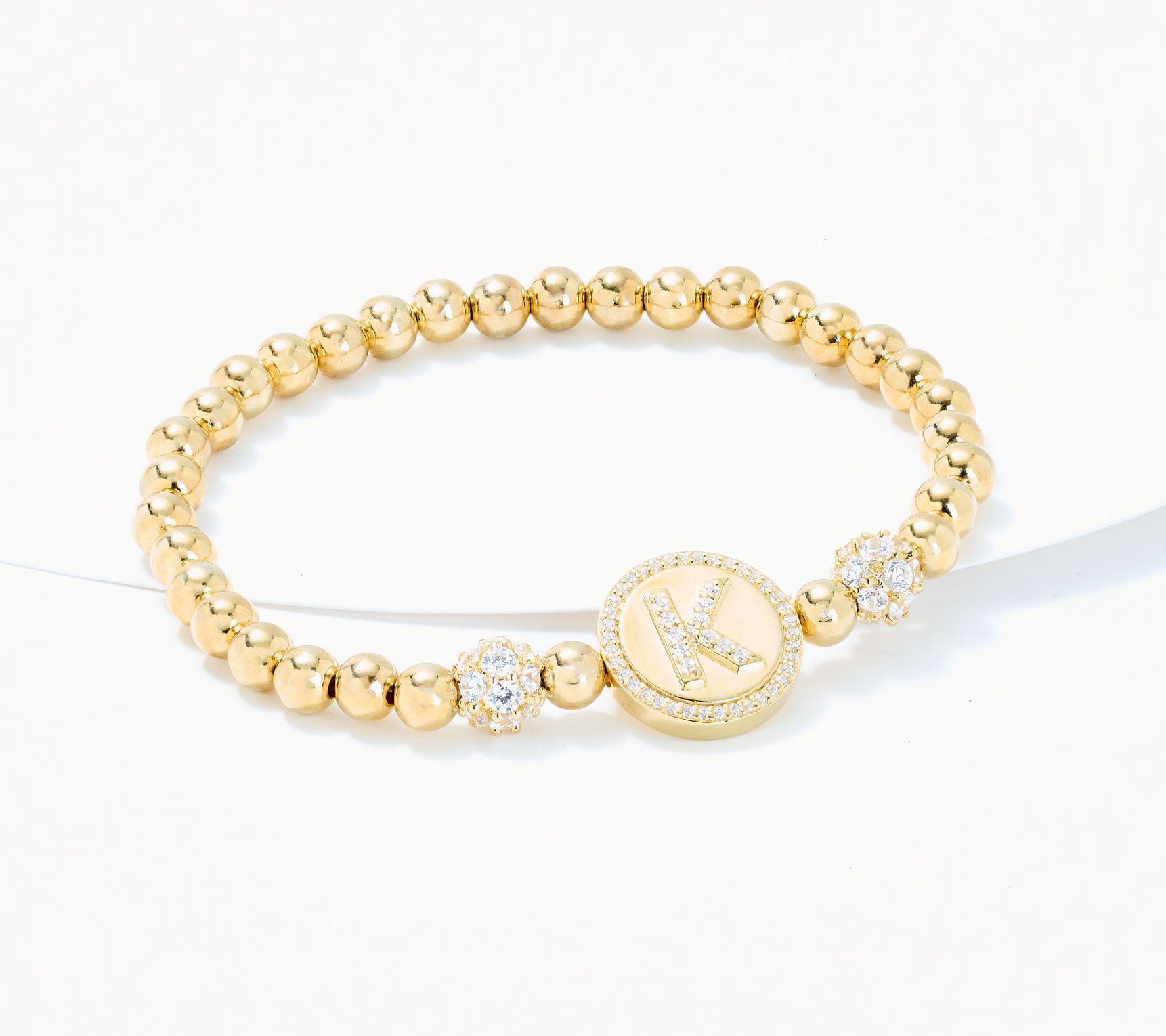 Diamonique x Kathy Levine All Mine Bracelet, 14K Gold Plated - QVC.com