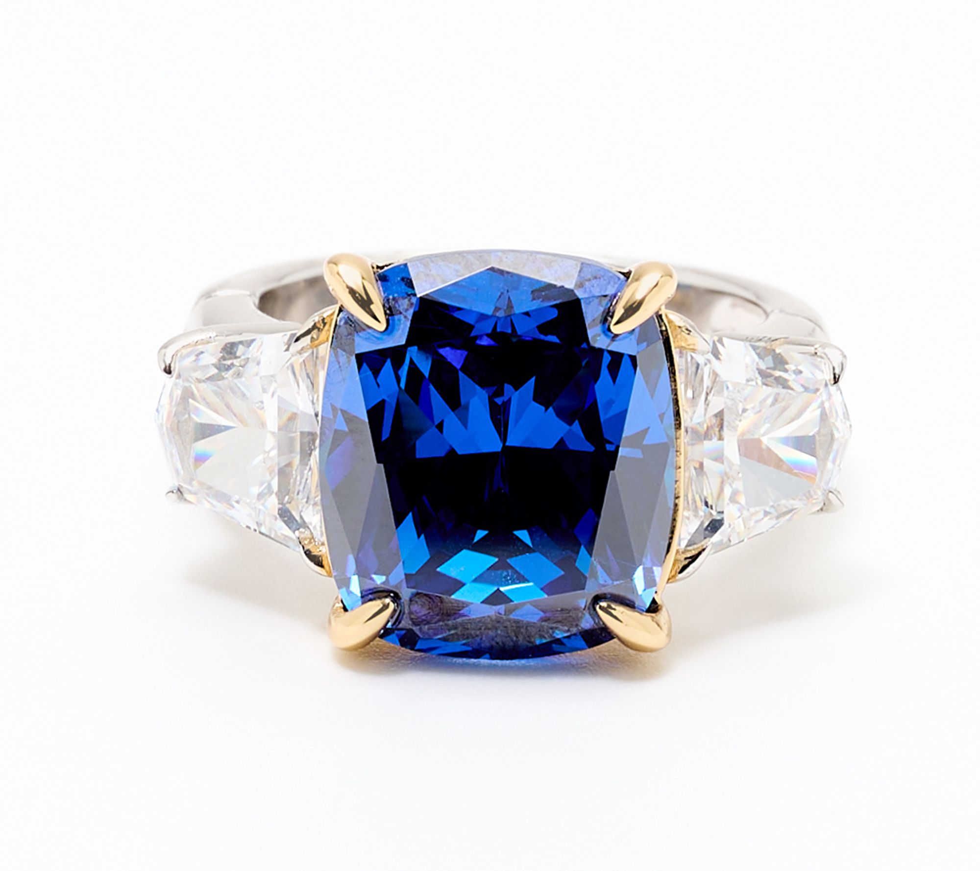 Diamonique x Jennifer Miller Cushion Cut Accessible Shank Ring
