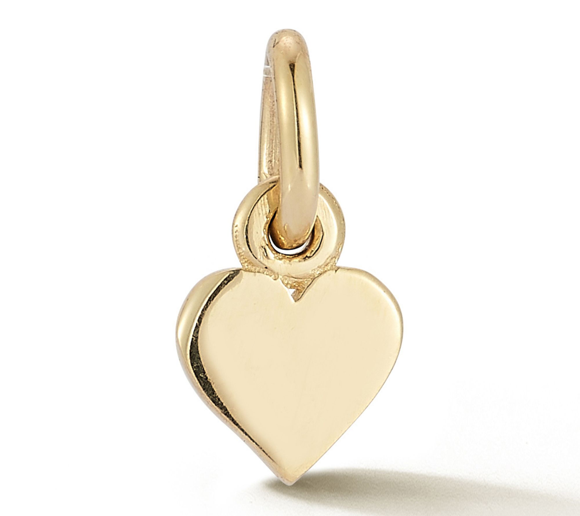 Italian Gold Dainty Heart Pendant, 14K