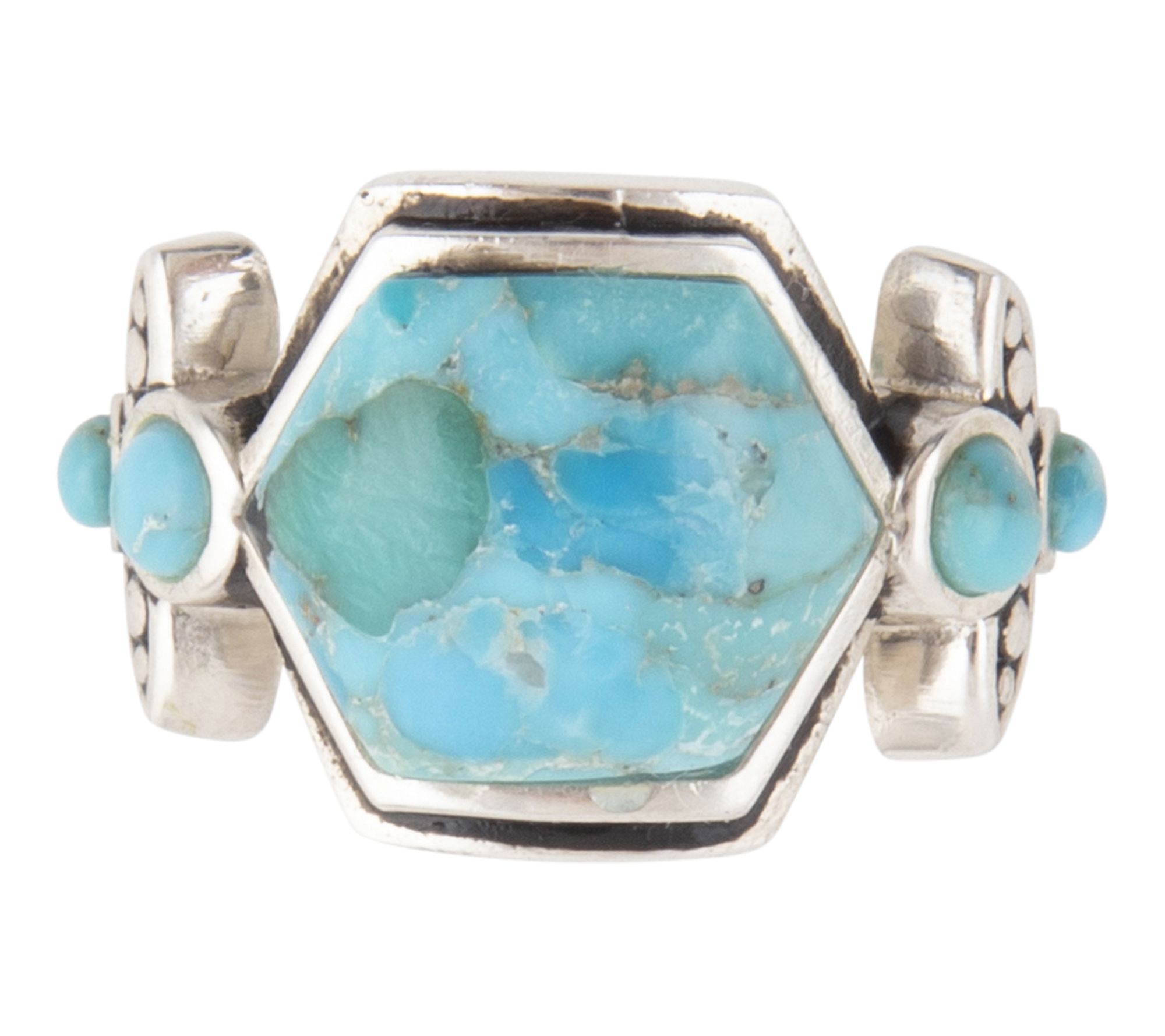 Barse Artisan Crafted Emile Blue Turquoise Ring