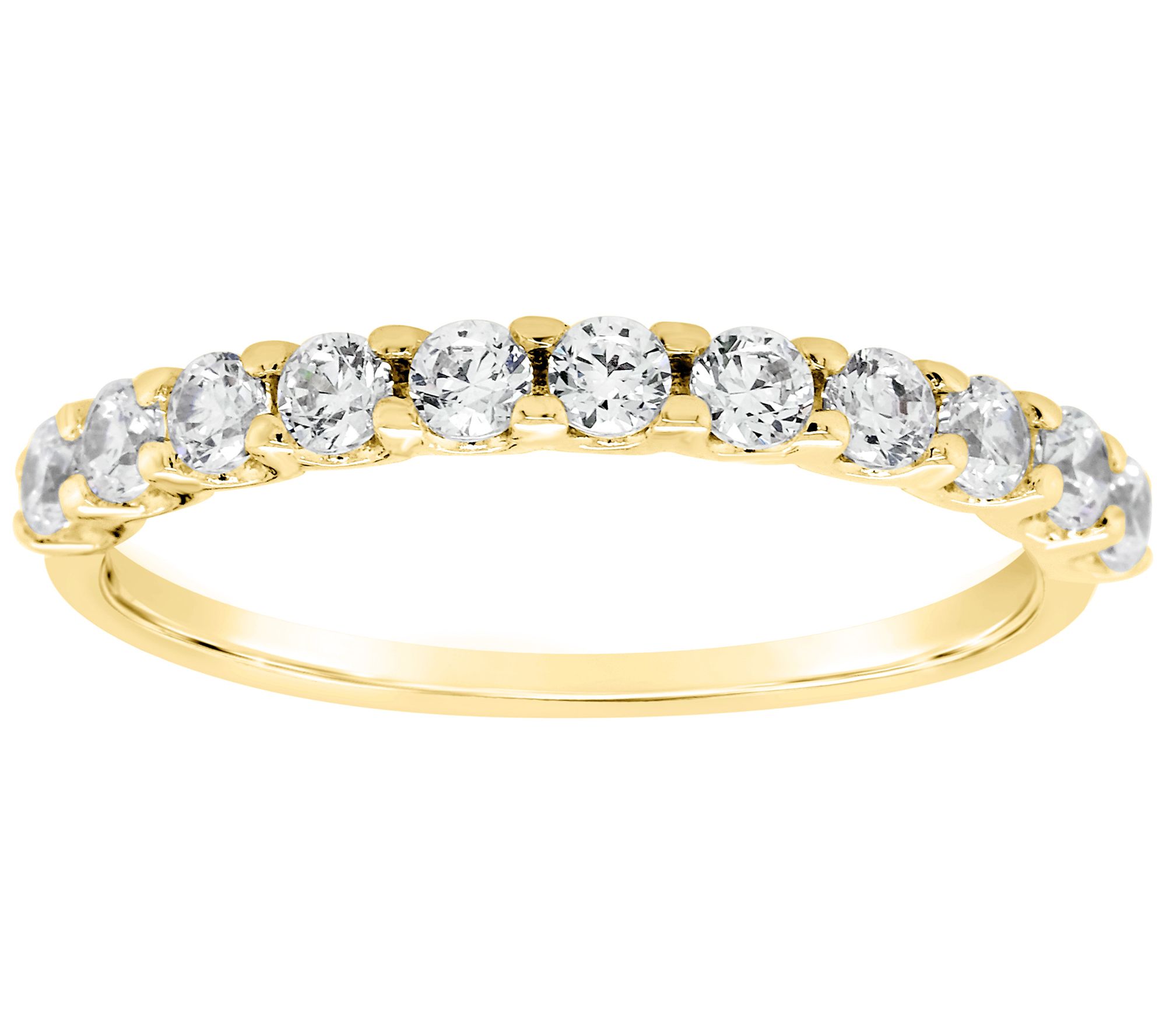 Affinity 14K Gold 1/2 cttw 11-Stone Diamond Ring