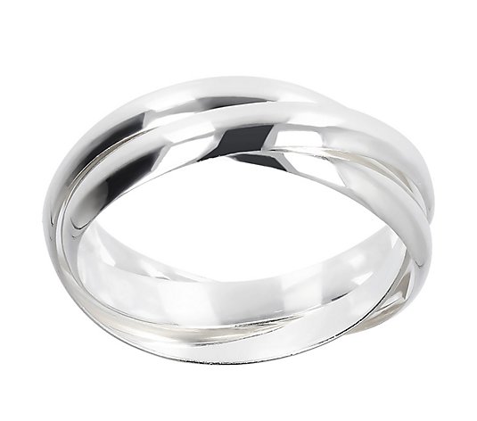 UltraFine Silver Polished Rolling Ring