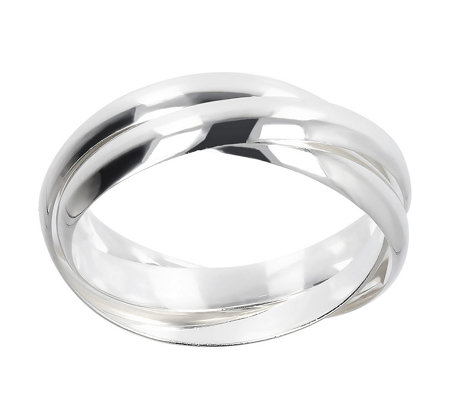 UltraFine Silver Polished Rolling Ring - Page 1 — QVC.com