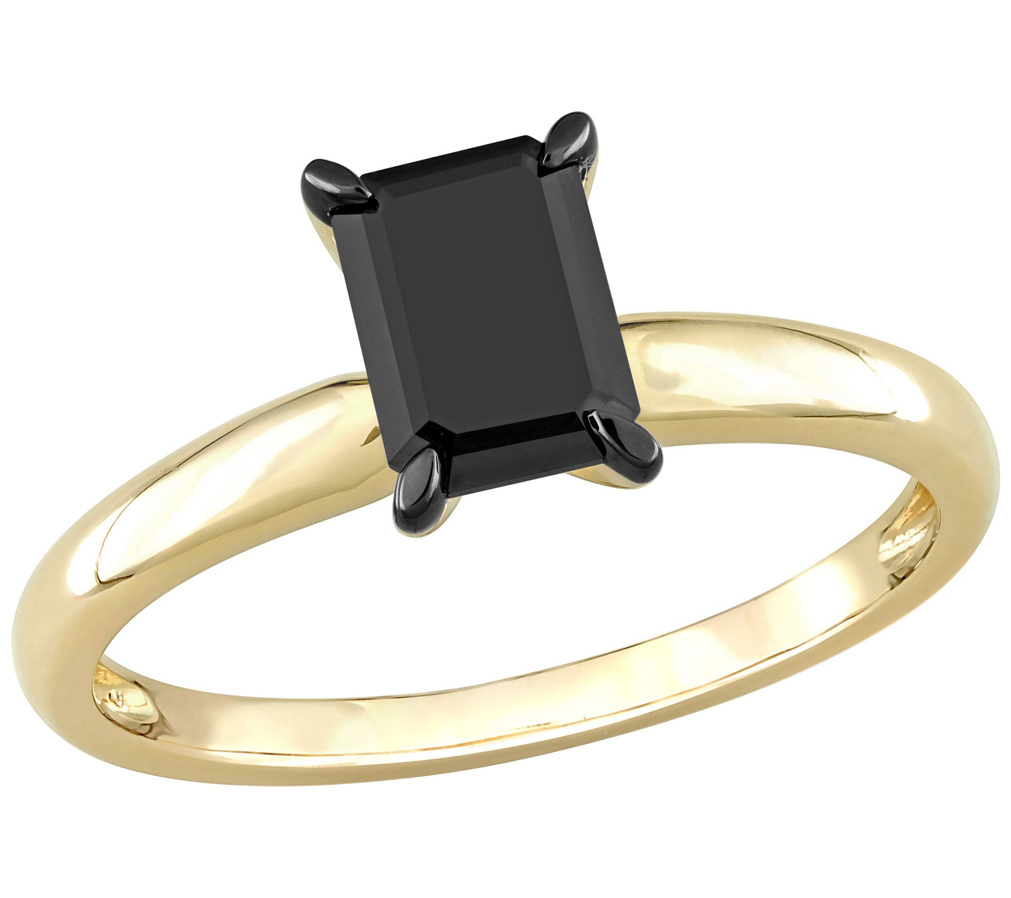 Affinity 1.00 cttw Black Diamond Ring, 14K Gold - QVC.com
