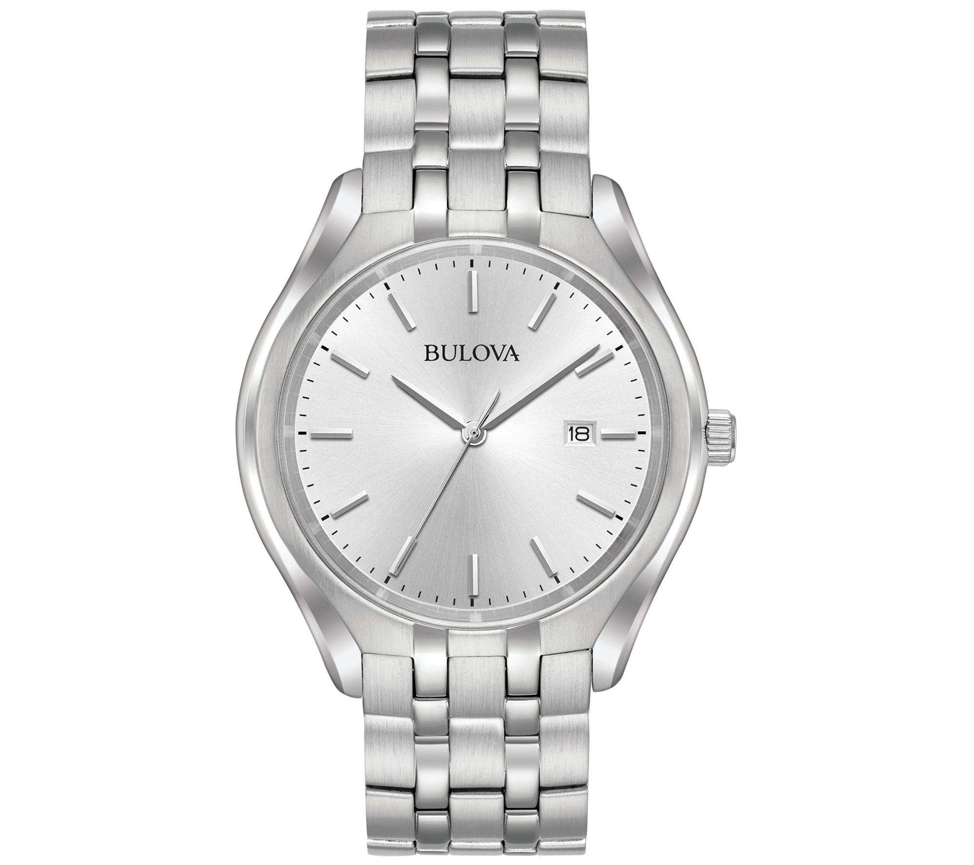 Bulova Men's Classic Stainless Steel Watch - QVC.com