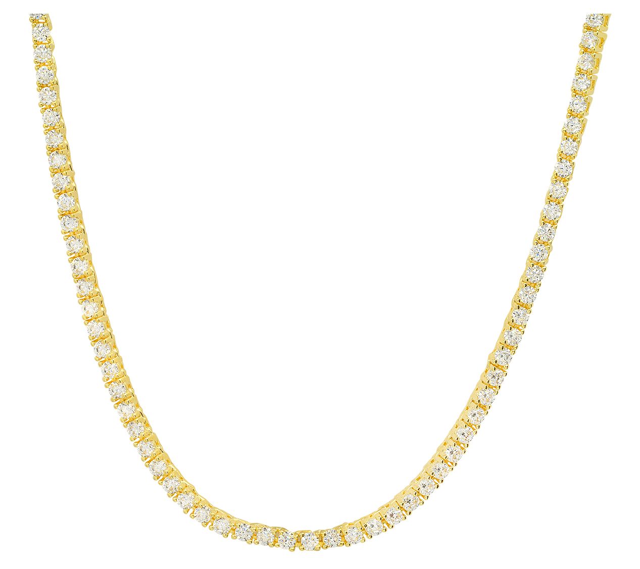 Sterling Silver 5.70 cttw Tennis Necklace