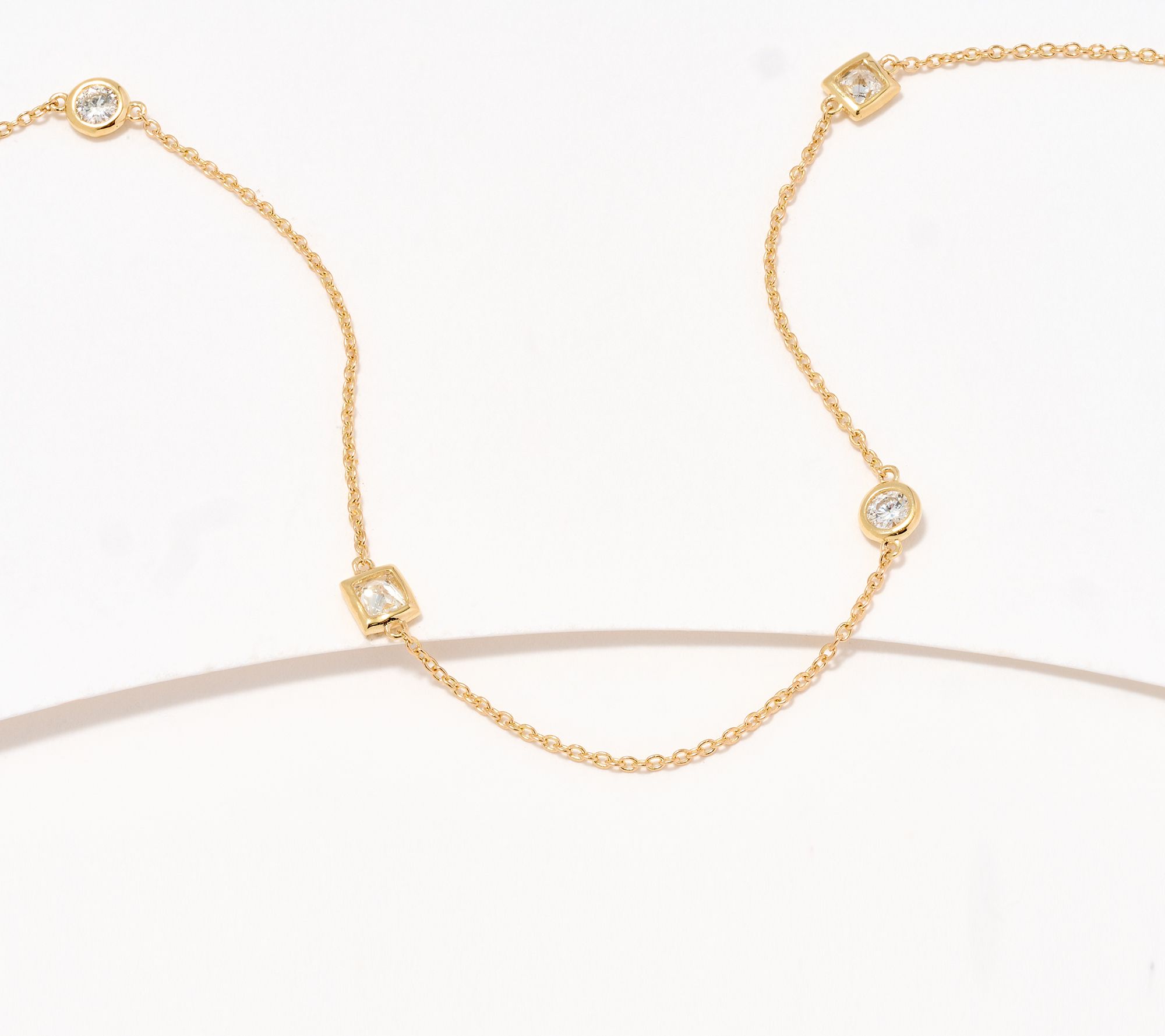  Affinity Diamonds Mixed-Cut 20" Necklace, 0.65 cttw