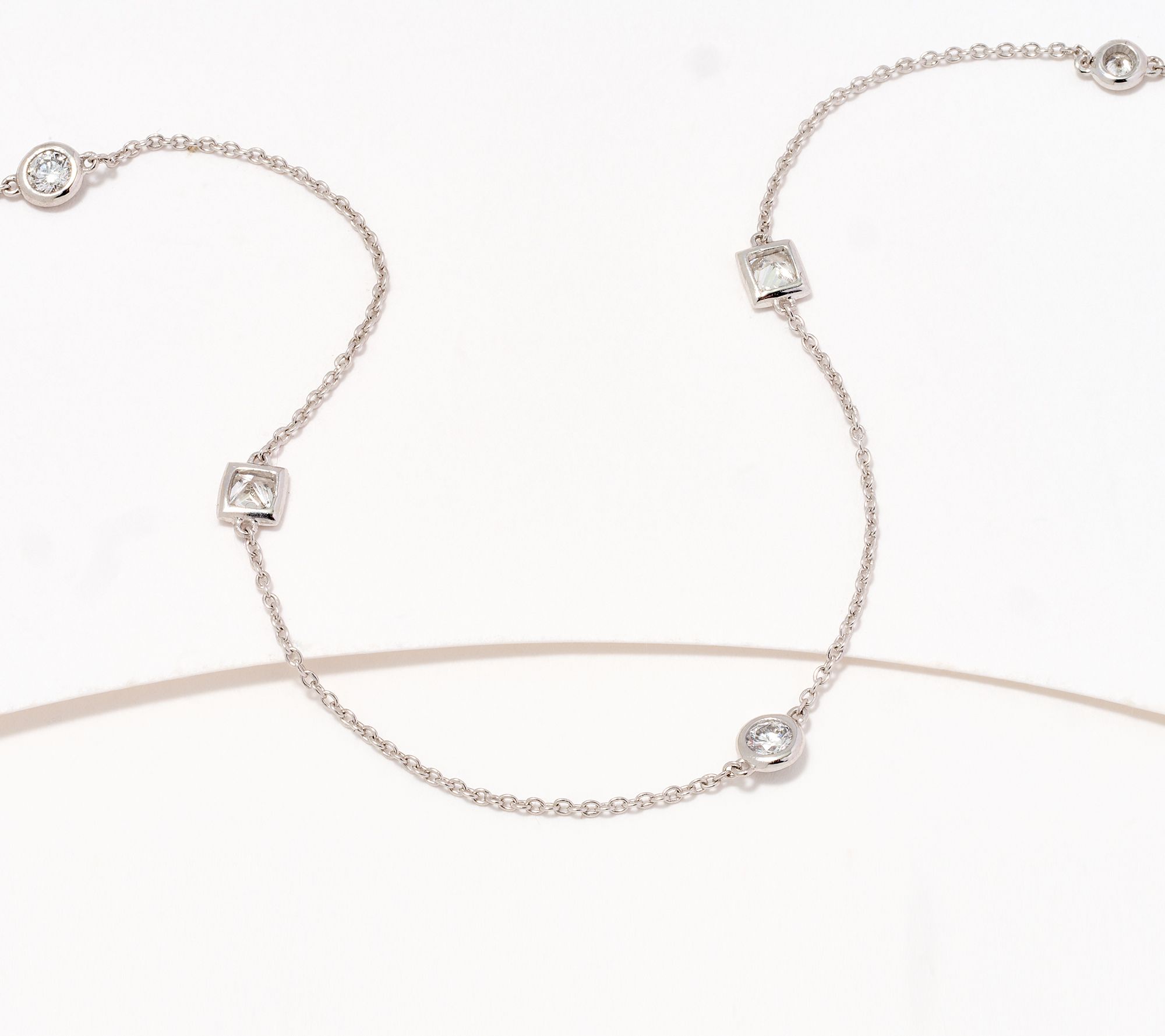 Affinity Diamonds Mixed-Cut 20" Necklace, 0.65 cttw