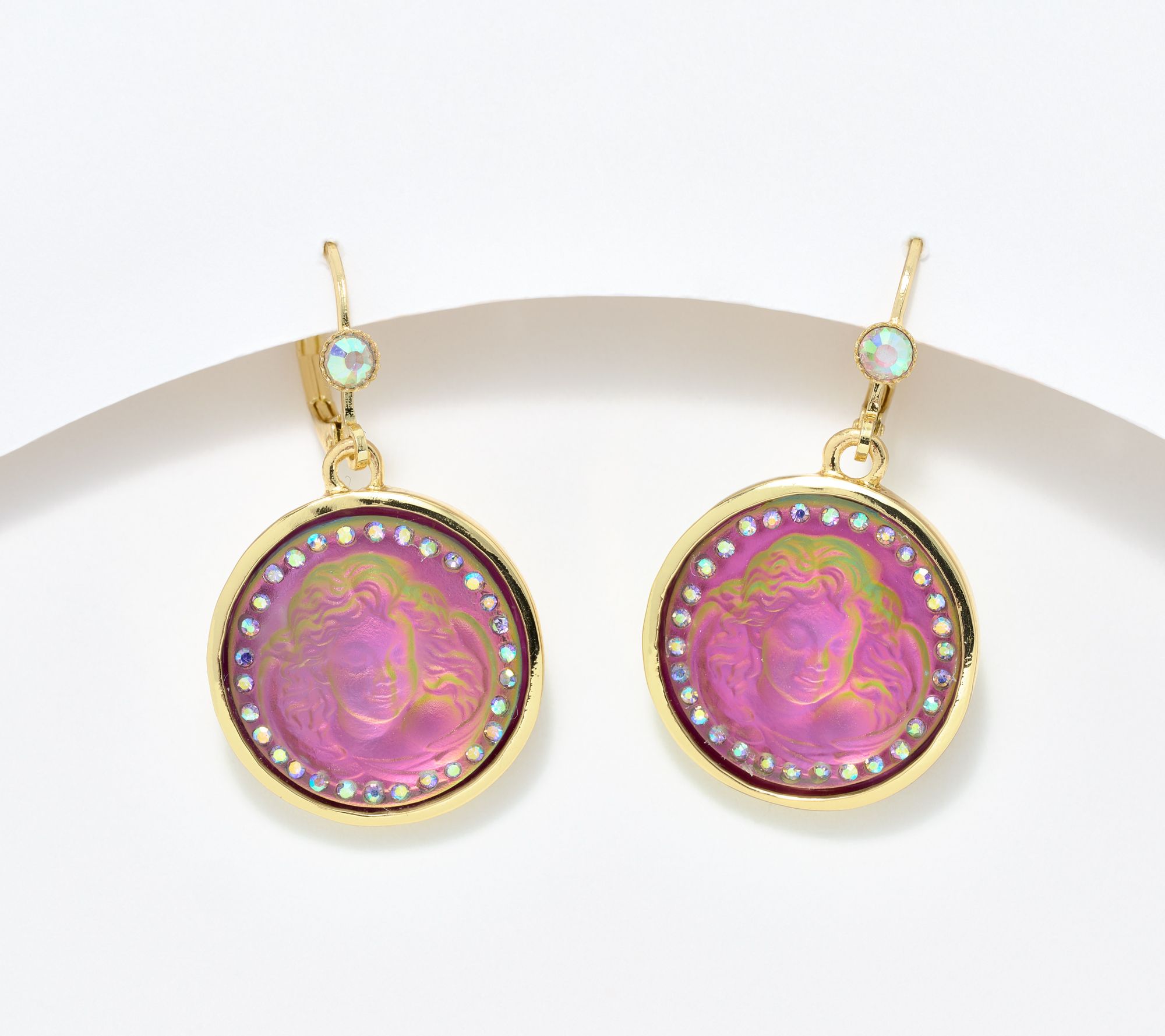 Kirks Folly Mystic Dream Angel Lever Back Earrings