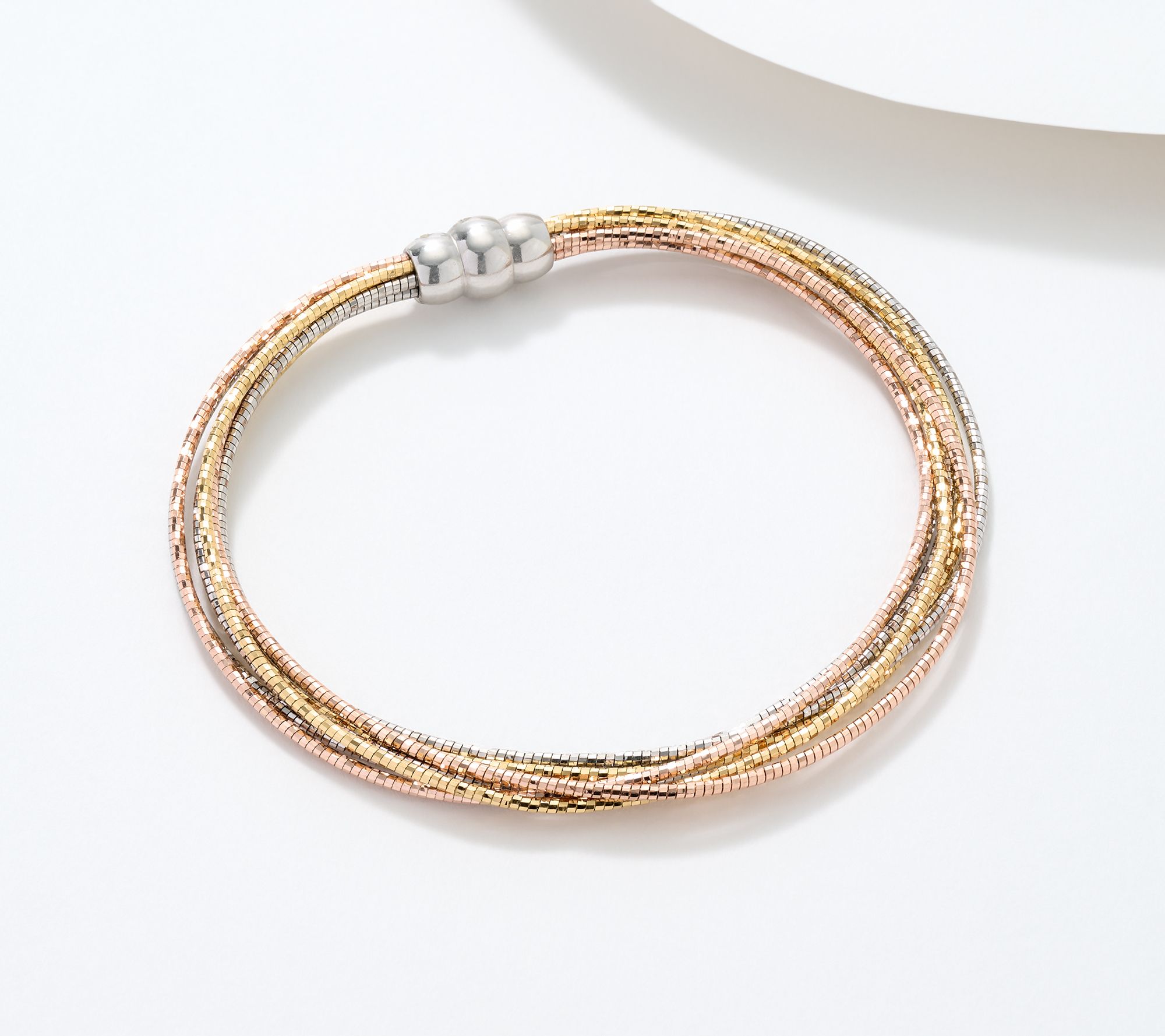 "As Is" David Markstein Sterl Silver 7 Strand Omega Bracelet