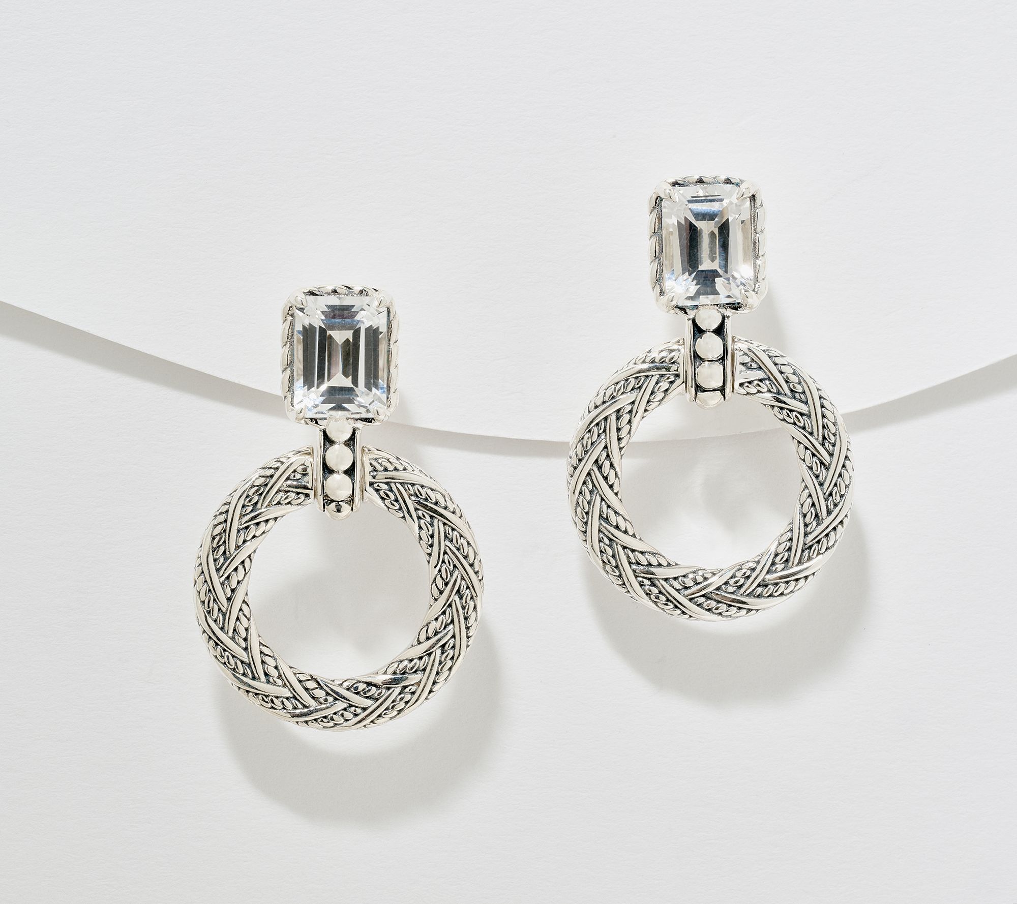 アクセサリー ambush peal silver hoop earrings v Pearl_Hoop_Earrings_Silver_Vie