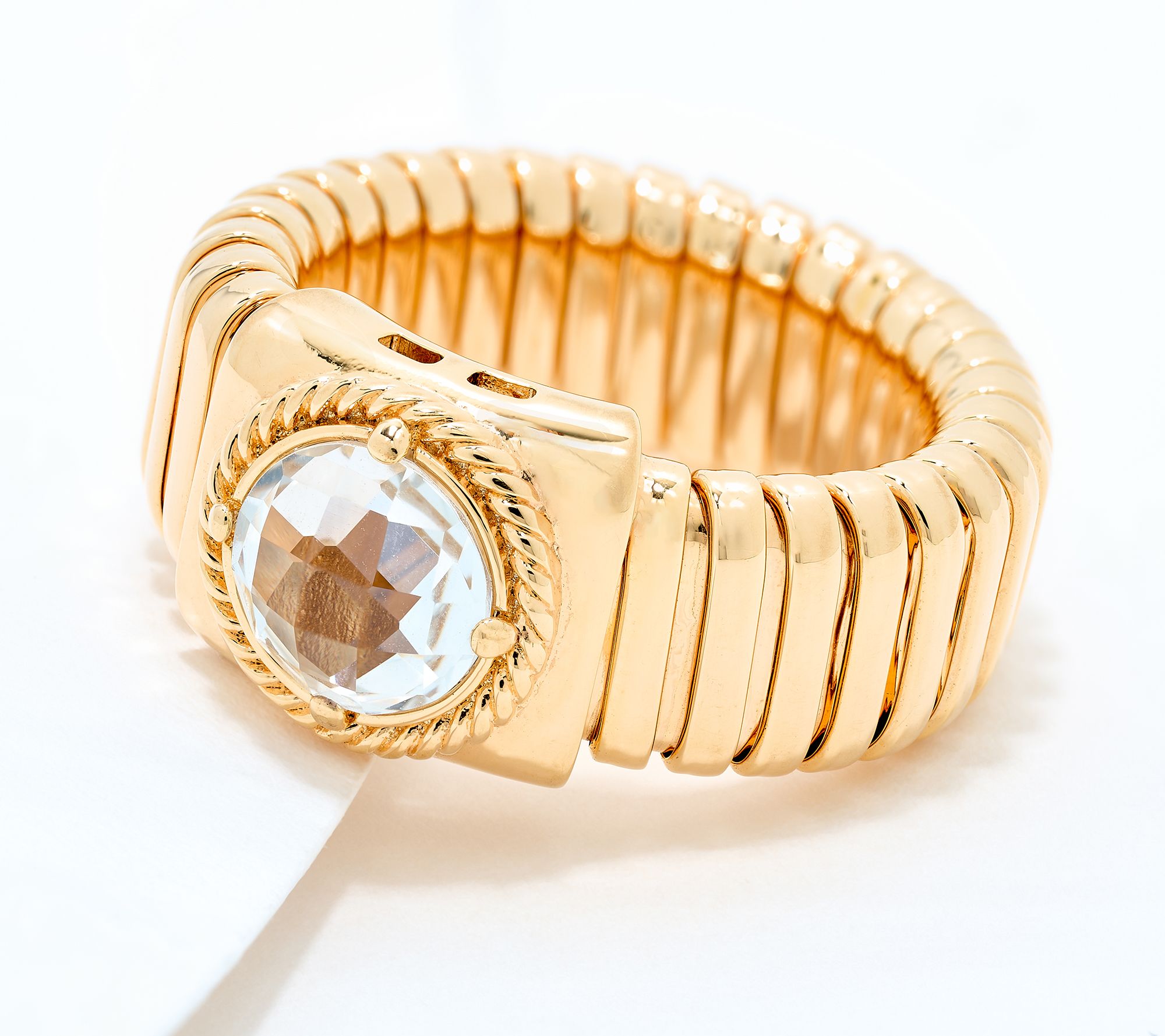 David Markstein Bronze Debut Gemstone Tubogas Ring