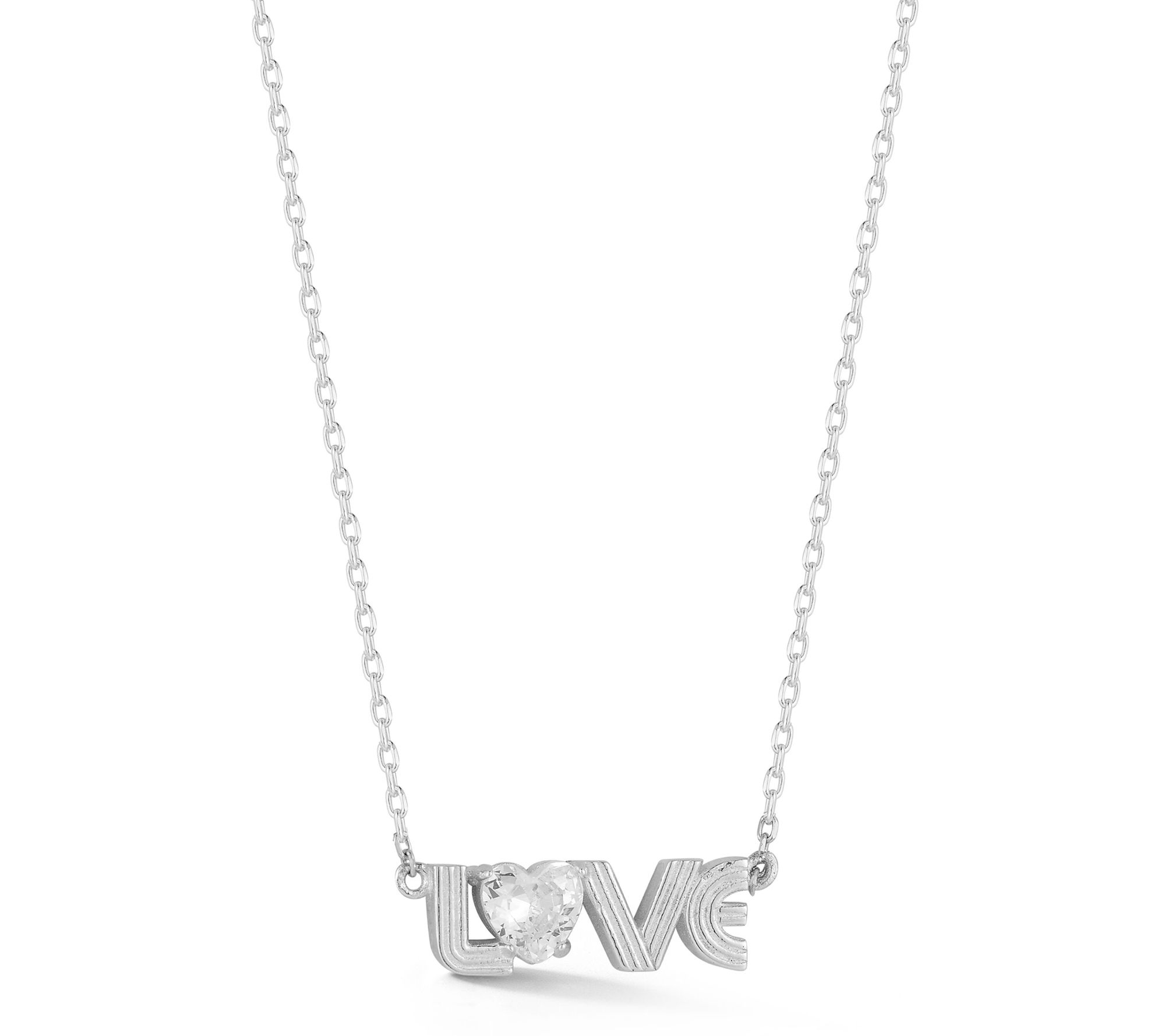Sterlina Silver Vintage Love Necklace, Sterling