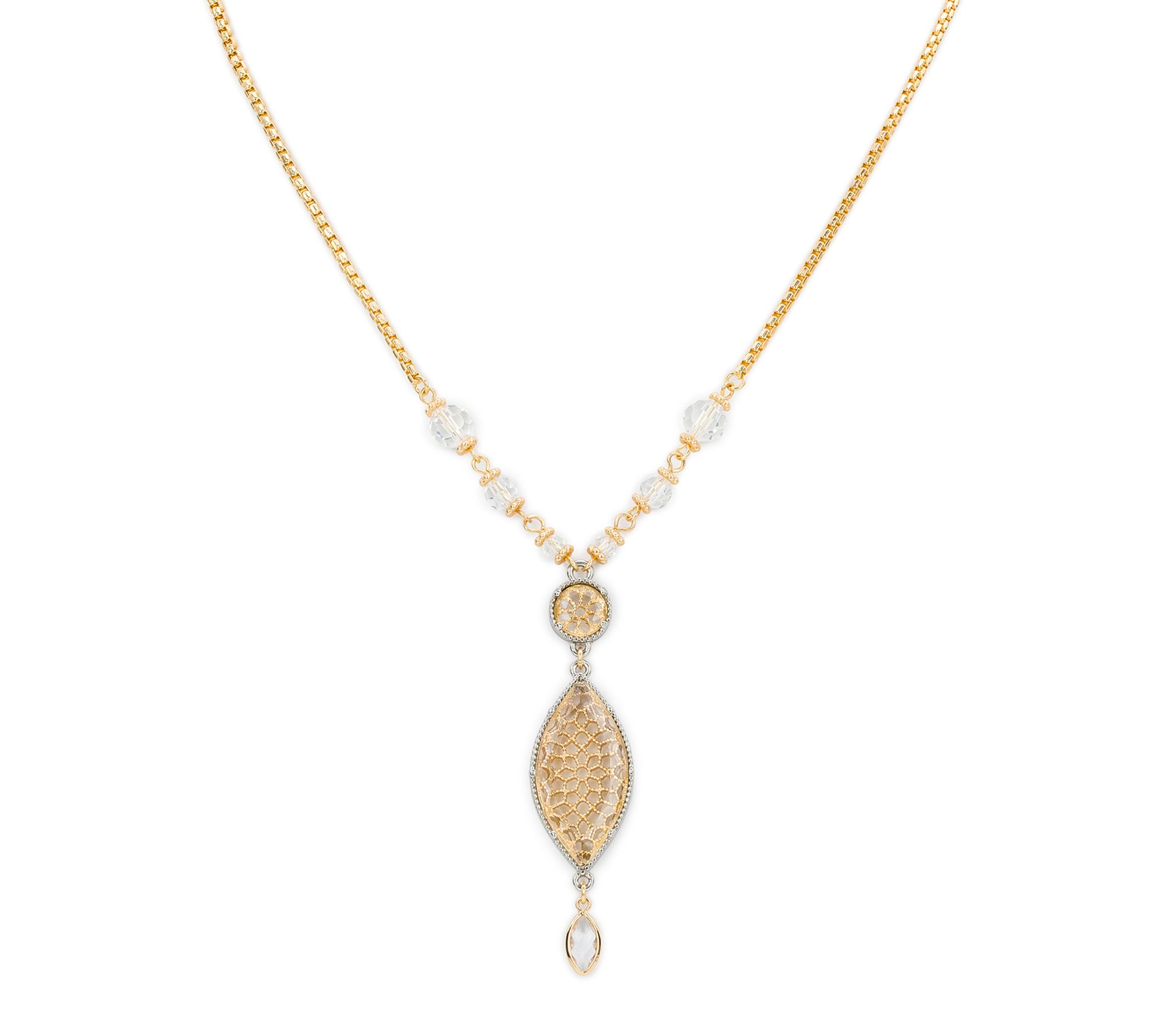 Patricia Nash Filigree Adjustable Marquise Necklace