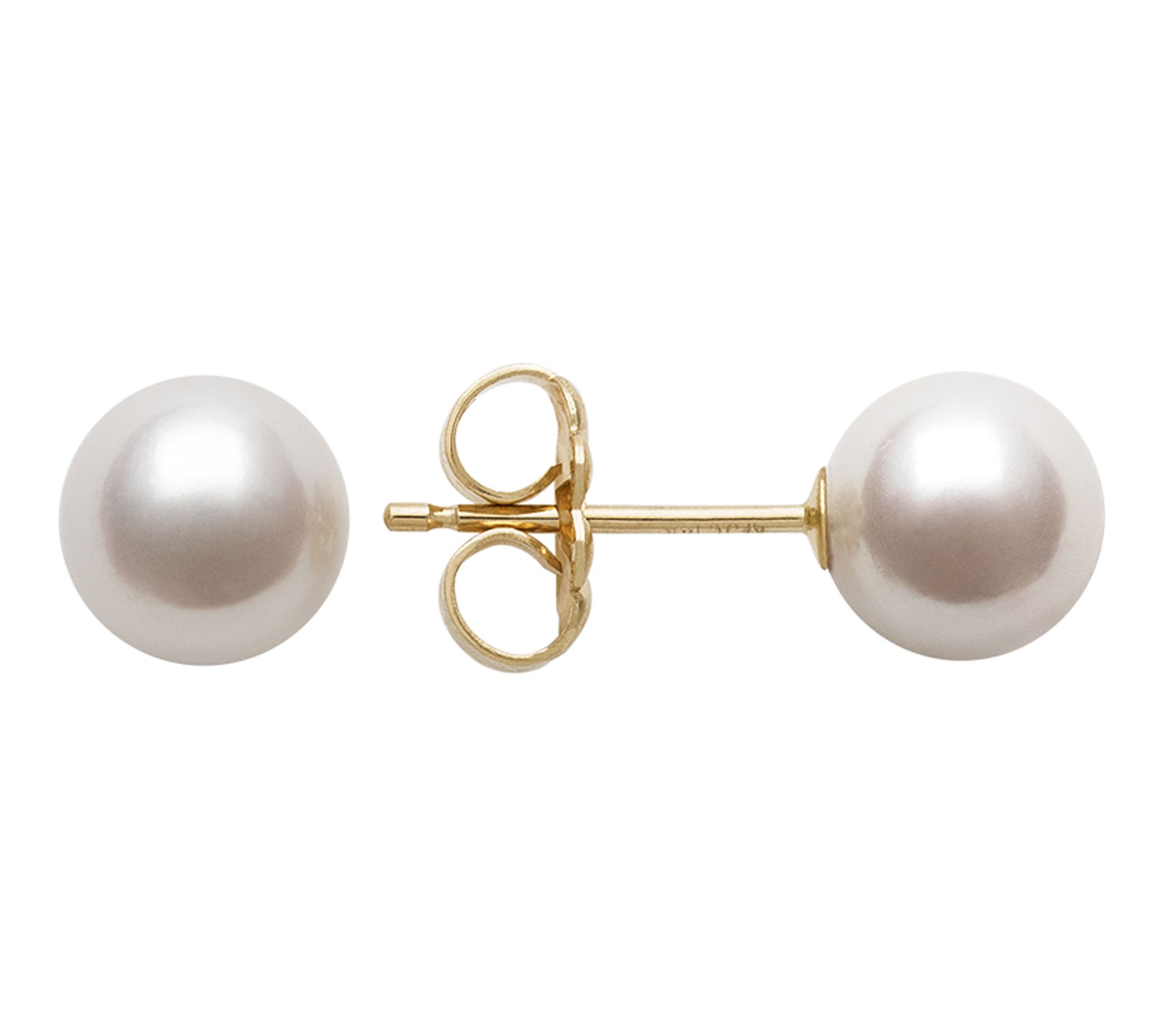 Amour De Pearl 6-7mm Cultured Akoya Pearl Earrings, 14K Gold