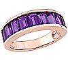 18K Rose Gold-Plated Sterling 2.30 cttw Amethyst Ring